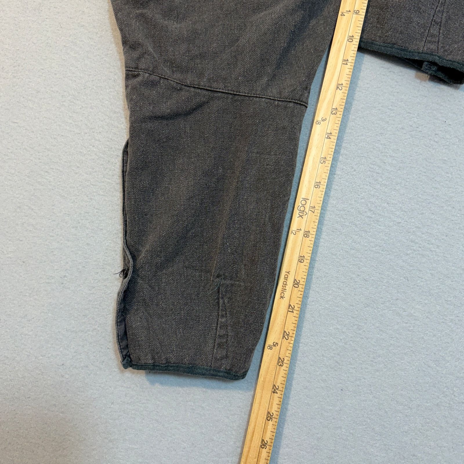 Vintage Vintage French Workwear Salt Pepper Riding Breeches 28x24 Size US 28 / EU 44 - 11 Thumbnail