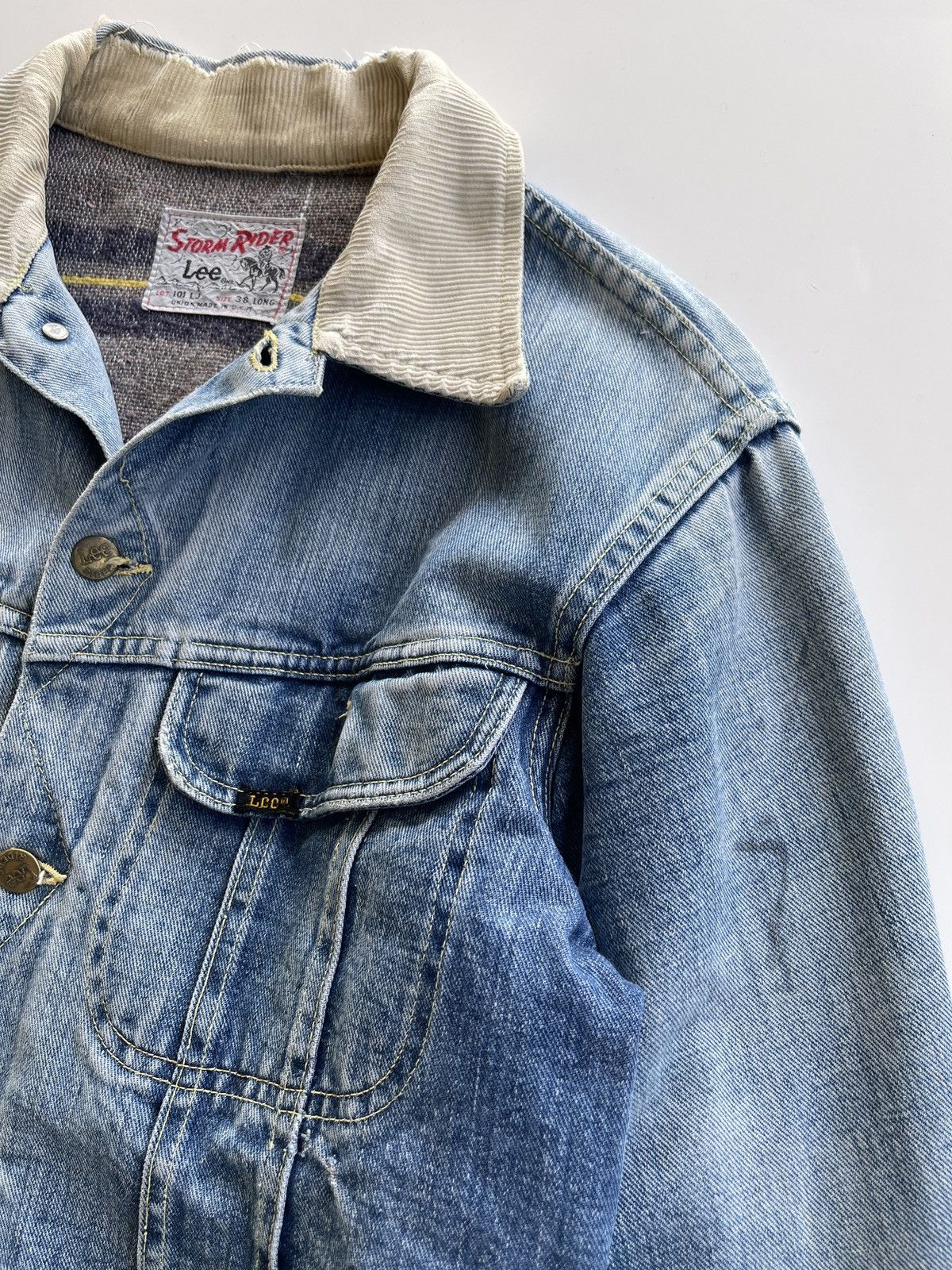 Lee 1960s Lee Storm Rider 101 LJ Blanket Denim Jacket Size US S / EU 44-46 / 1 - 13 Thumbnail