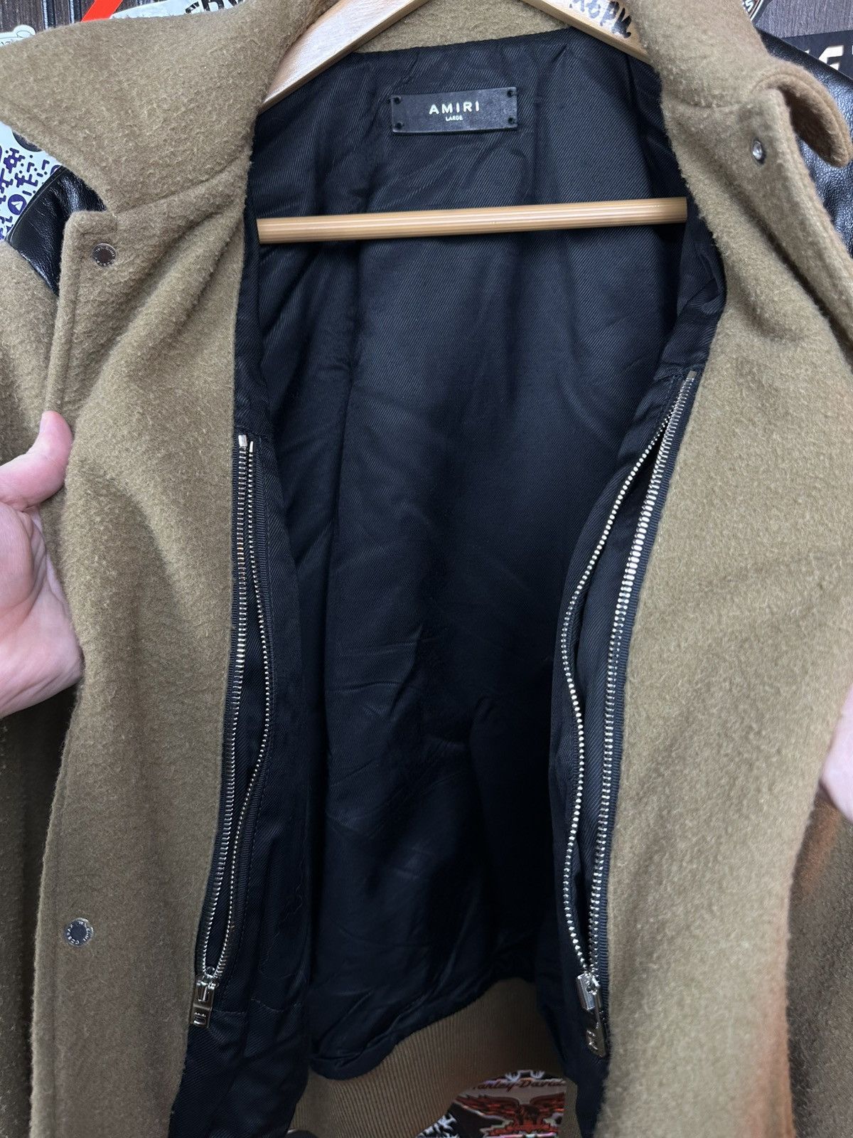 Amiri Amiri Boiled Wool-Leather Western Jacket Size US L / EU 52-54 / 3 - 9 Thumbnail