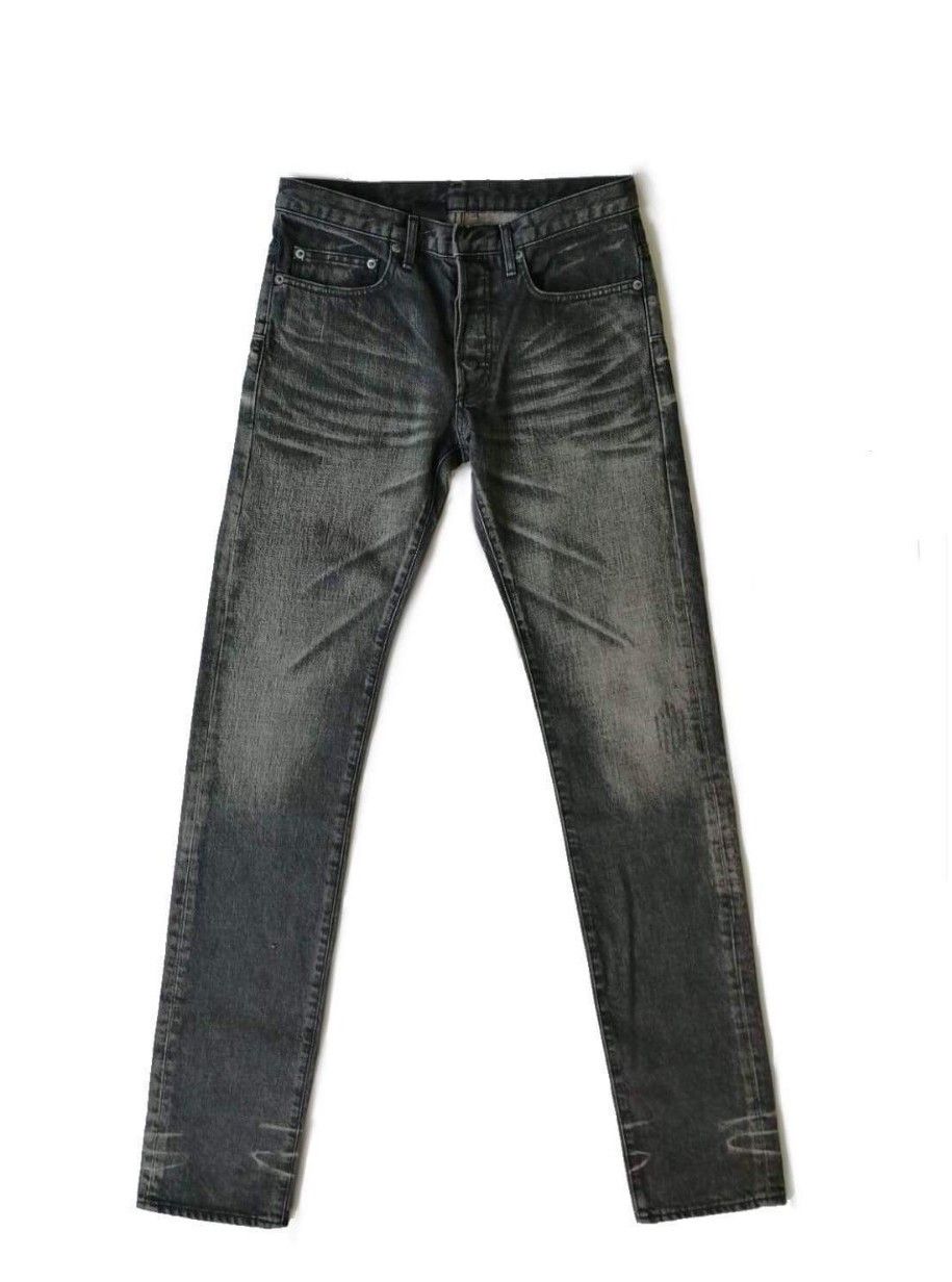 Levi's VINTAGE CHALKBOARD WHISKERS FADED BLACK DENIM JEANS Size US 32 / EU 48 - 18 Thumbnail