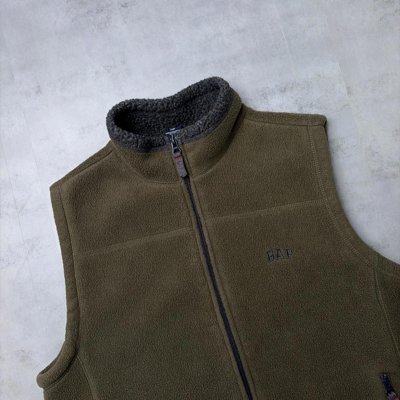 Gap Y2K Brown Gap Grunge Fleece Vest Size US XS / EU 42 / 0 - 6 Thumbnail
