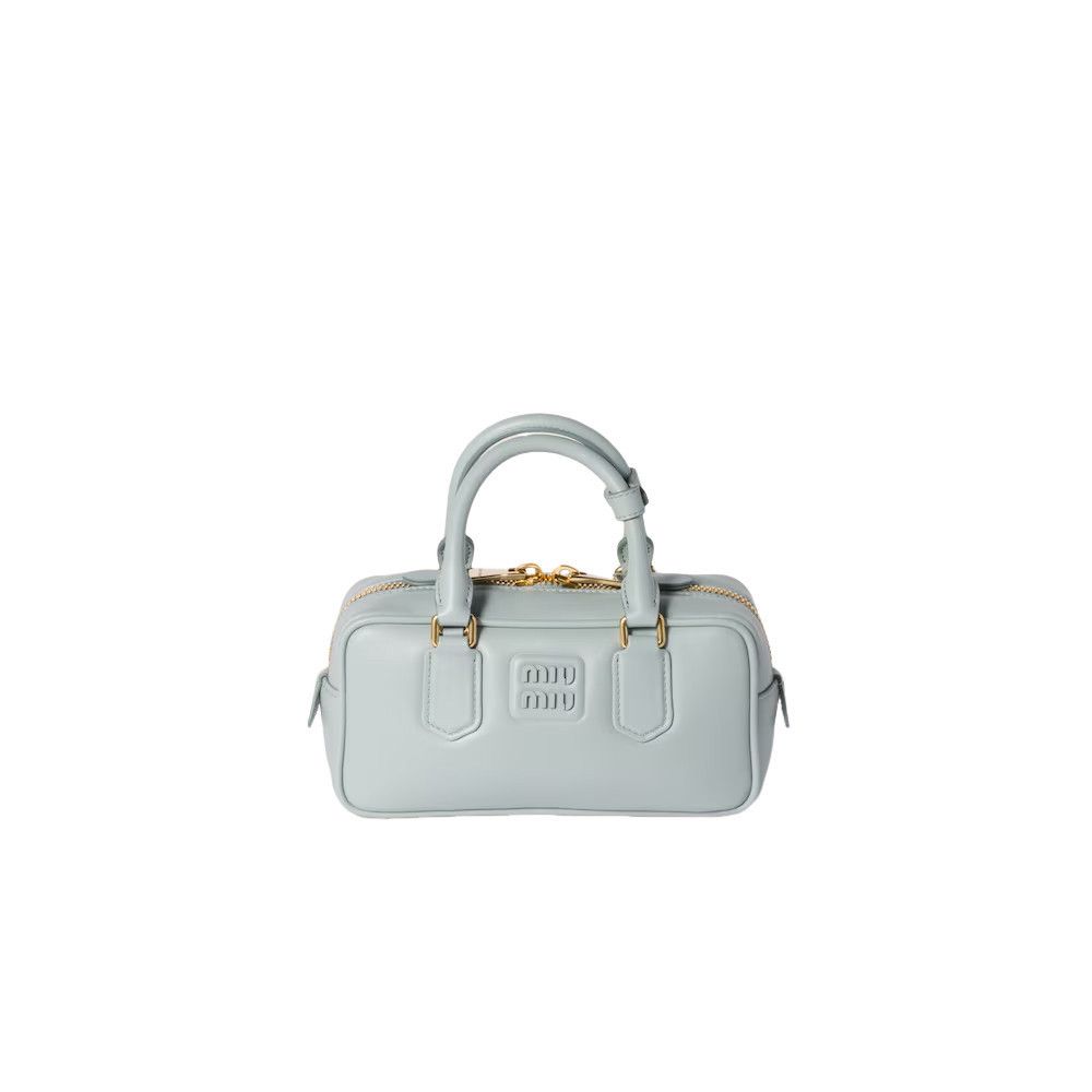Miu Miu MIU MIU Arcadie Regular $3100 Lake Blue Leather Top Handle B Size ONE SIZE - 1 Thumbnail
