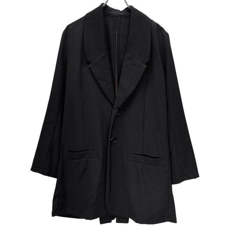Yohji Yamamoto Yohji Yamamoto Yohji Yamamoto Black Wool Long Jacket with Size US S / EU 44-46 / 1 - 2 Thumbnail