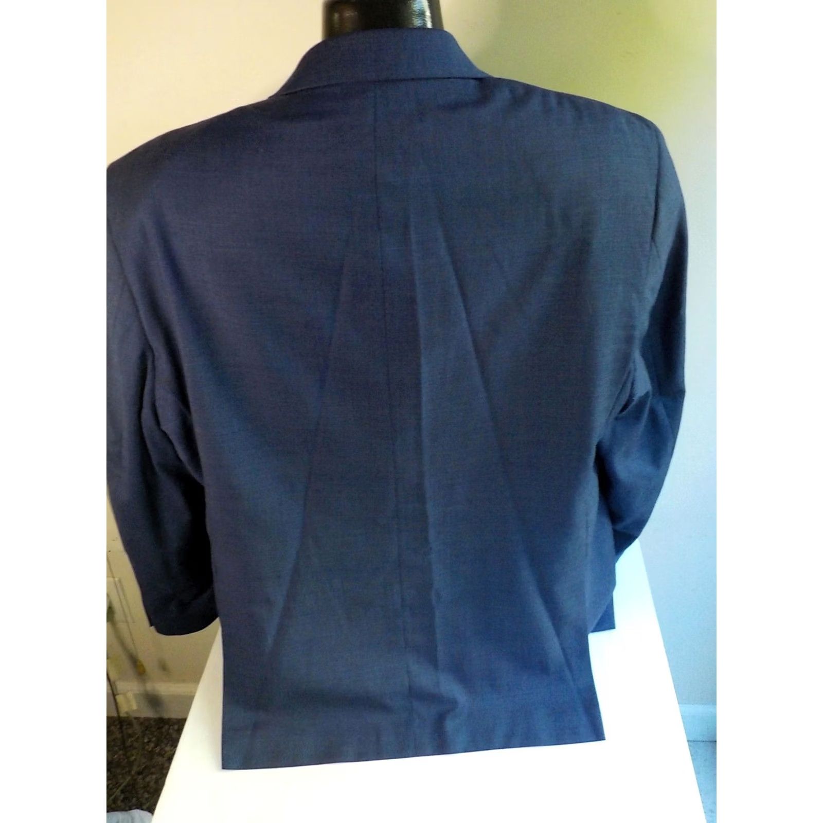 Ralph Lauren VINTAGE LAUREN RALPH LAUREN Blazer Wool Plaid Dual Vents 50R Men Blue Size 50R - 4 Thumbnail