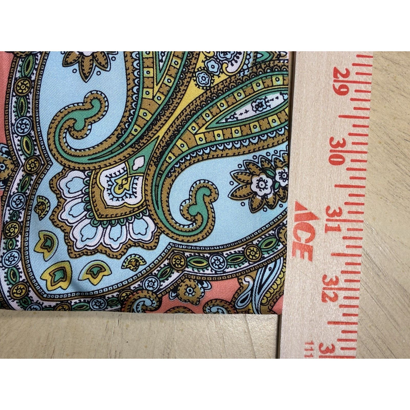 Talbots NWT Talbots 100% Silk Skinny Scarf Twilly Paisley Scarf Pink Size ONE SIZE - 8 Thumbnail