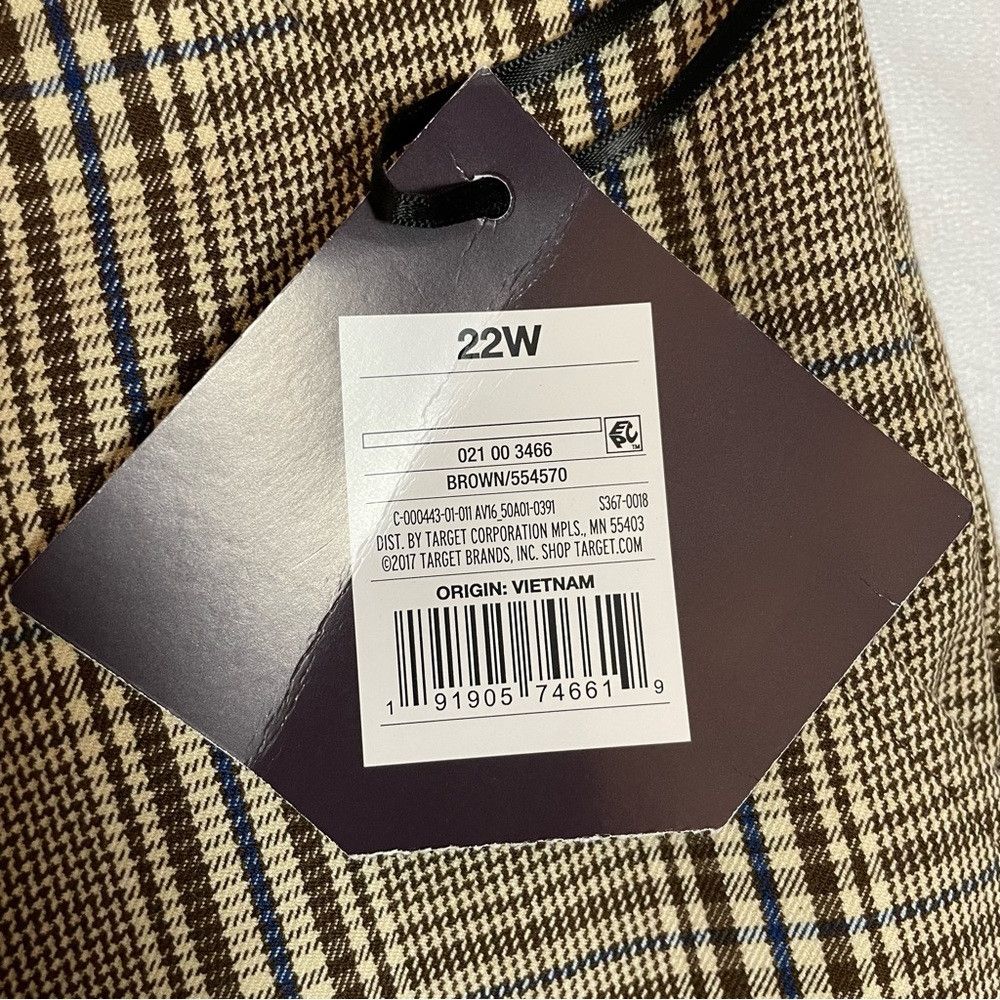 Other NWT New Ava & Viv Mid-Rise Plaid Ankle Length Pants Size 22 Size 42" / US 20 - 6 Thumbnail