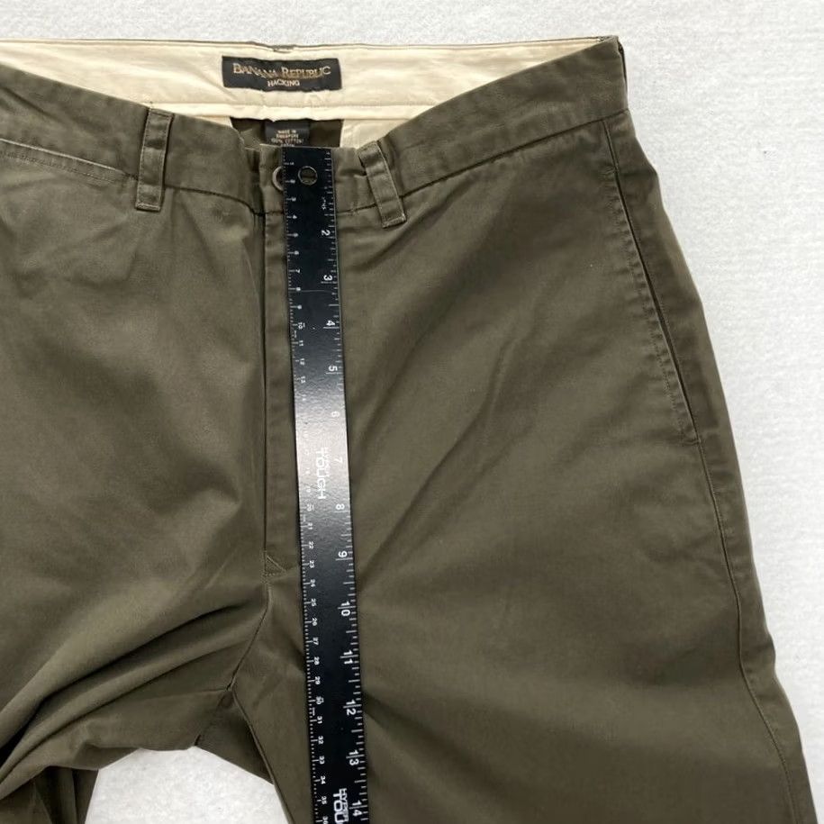 Banana Republic Banana Republic Hacking Pants Mens 32x32 Green Straight Leg Chino Mid Rise NWT Size US 32 / EU 48 - 7 Thumbnail