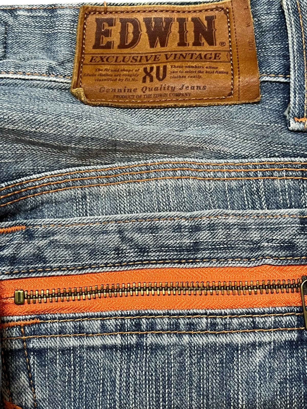 Edwin Vintage Edwin Exclusive Vintage Whiskers Faded Denim Size US 30 / EU 46 - 8 Thumbnail