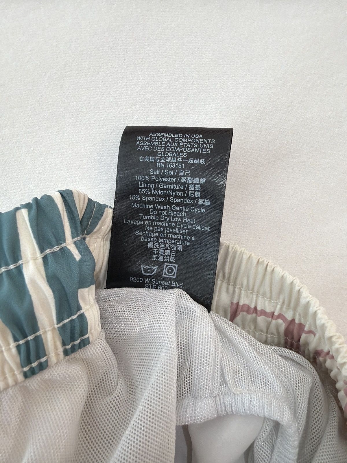 Rhude Rhude ‘Mash Up Logo Swim Trunks Cream/Multicolor’ Size US 26 / EU 42 - 8 Thumbnail
