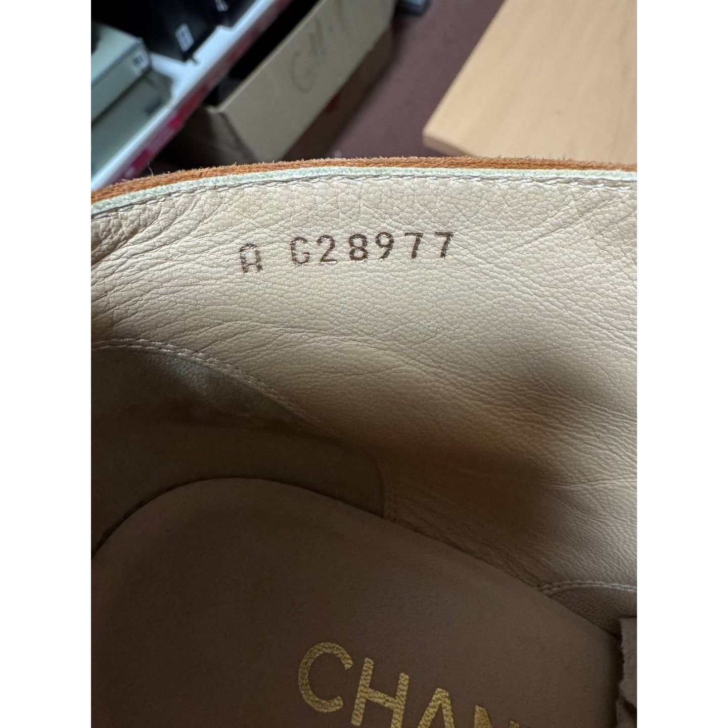 Chanel Chanel Brown Suede Lace-Up Ankle Boots - Size 39 Size US 8 / IT 38 - 6 Thumbnail