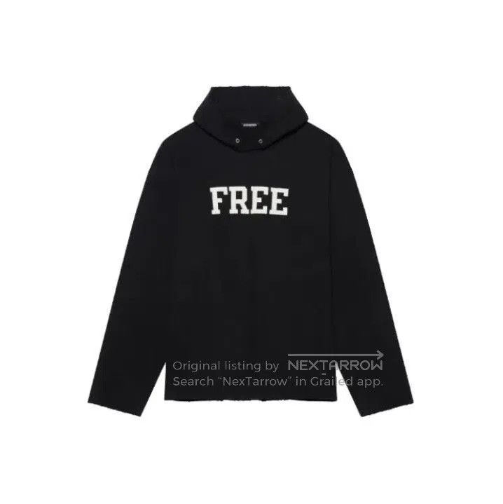Balenciaga Balenciaga Black Graphic Long Sleeve Sweatshirt. Size US S / EU 44-46 / 1 - 1 Thumbnail