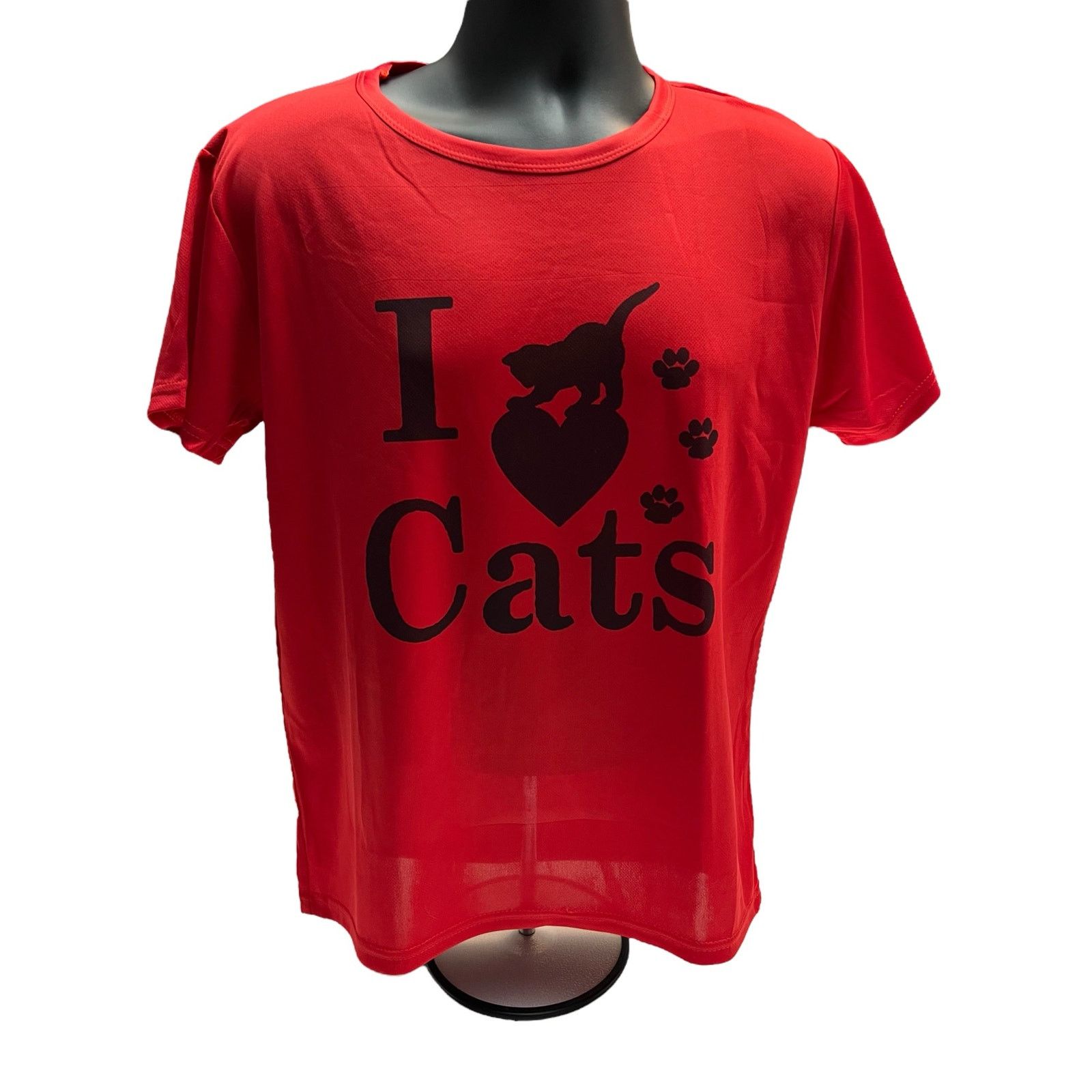 Other I Love Cats Heart Red Shirt - Woman Large Size L / US 10 / IT 46 - 1 Thumbnail