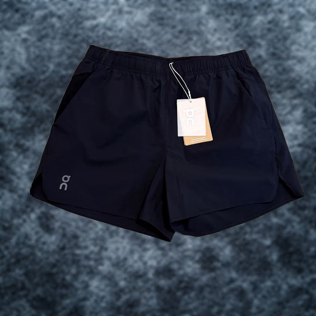 Vintage On Cloud Essential Shorts Womens Small Black Drawstring Pockets Lined NWT Size 28" / US 6 / IT 42 - 1 Thumbnail