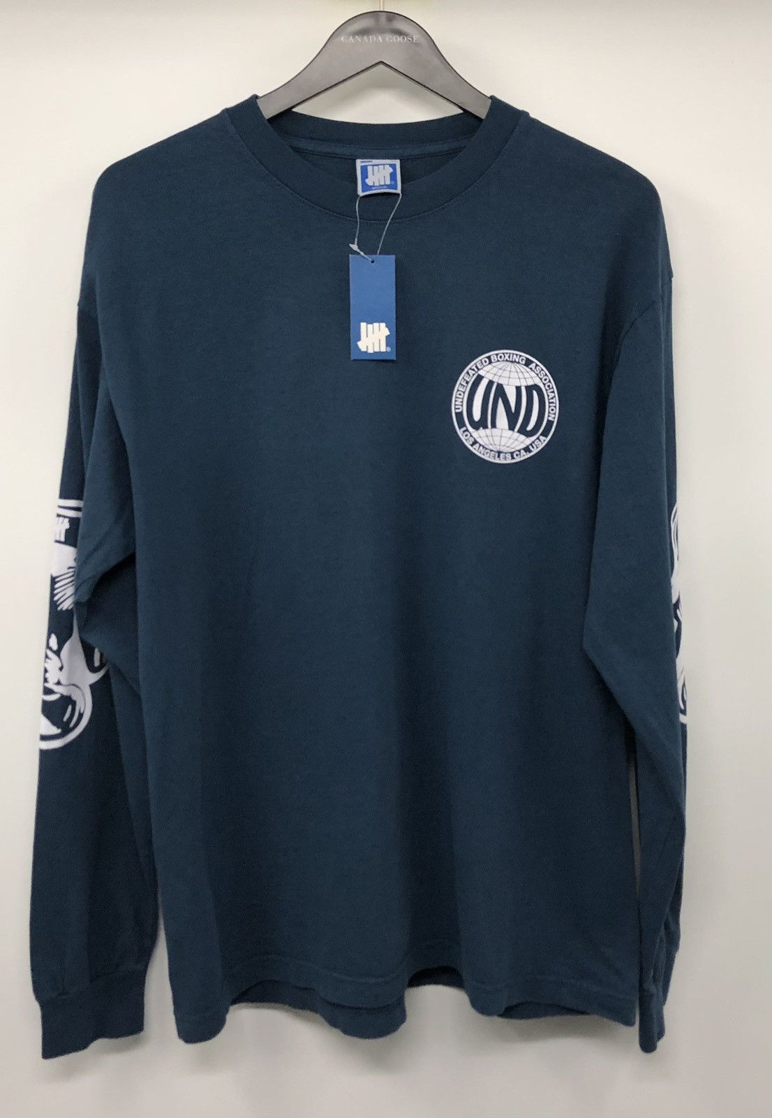 Undefeated Undefeated UBA Boxing Association Blue Long Sleeve T-Shirt Size US M / EU 48-50 / 2 - 2 Thumbnail