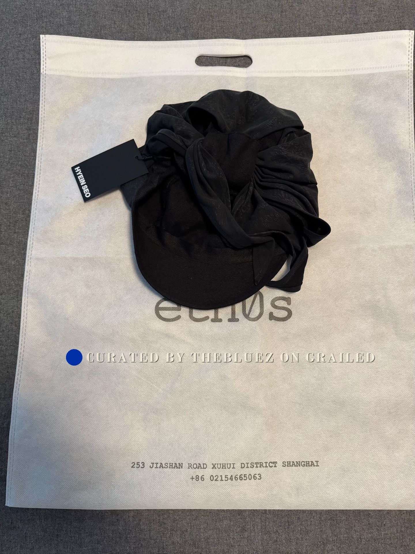 Hyein Seo Layered Scarf Hat in Black, Women's — image 2 of 3