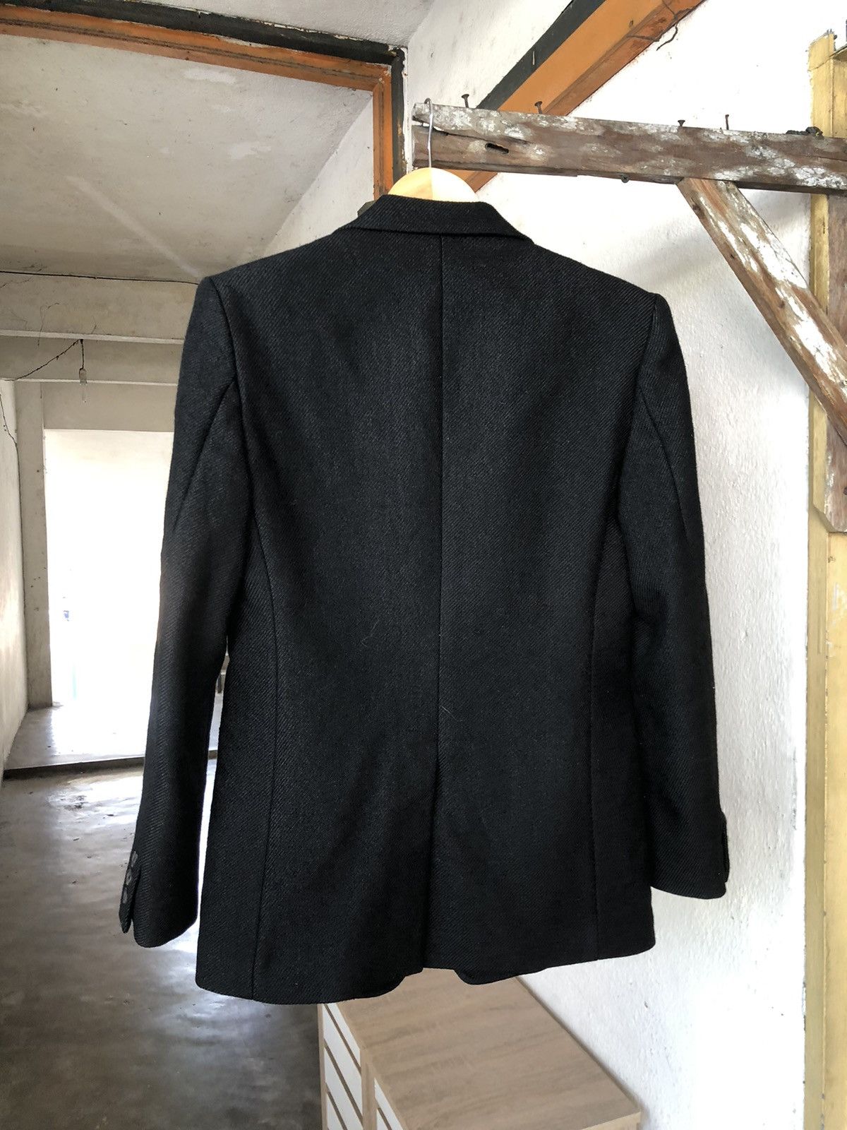 5351 POUR LES HOMMES 5351 Pour Les Hommes Black Wool Lined Single Breasted Blazer Size US M / EU 48-50 / 2 - 15 Thumbnail