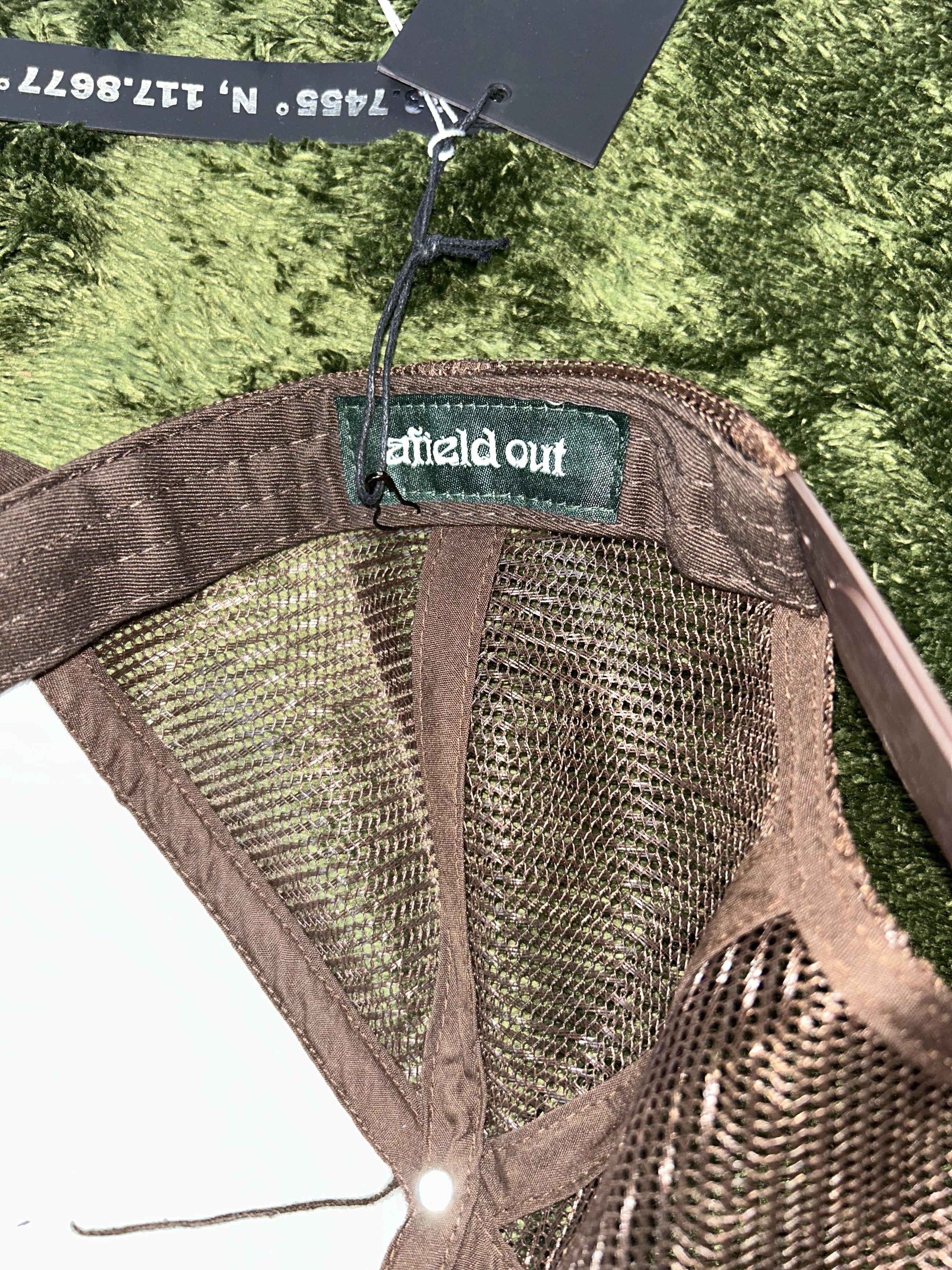 Afield Out afield out trucker cap brown logo embroidery Size ONE SIZE - 5 Thumbnail