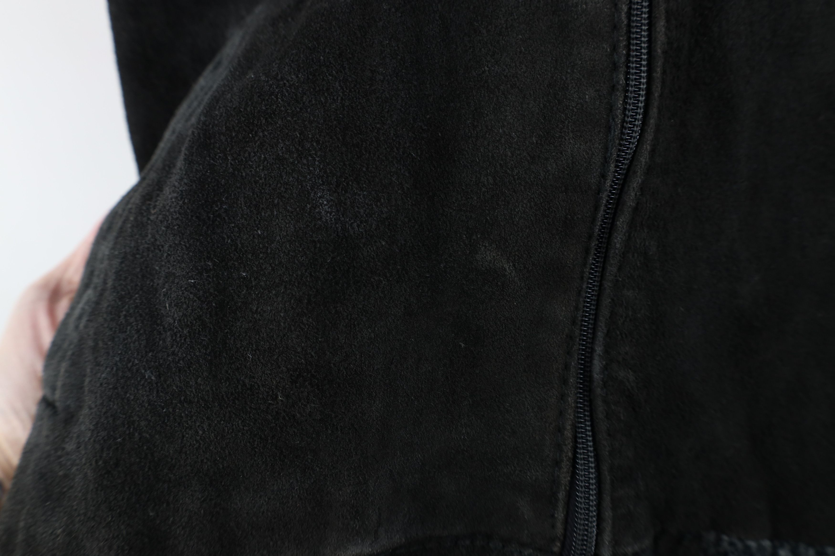 Vintage Vintage 70s Streetwear Leather Knit Sweater Jacket Swacket Size US L / EU 52-54 / 3 - 6 Thumbnail