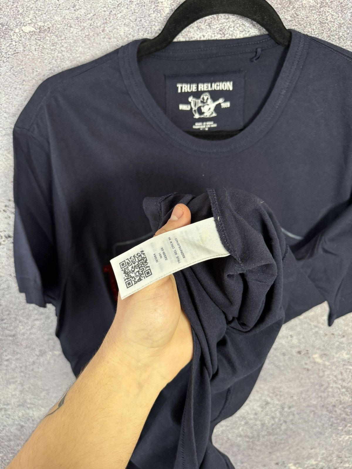 True Religion × Vintage Vintage True Religion Blue big logo tee Size US M / EU 48-50 / 2 - 11 Thumbnail