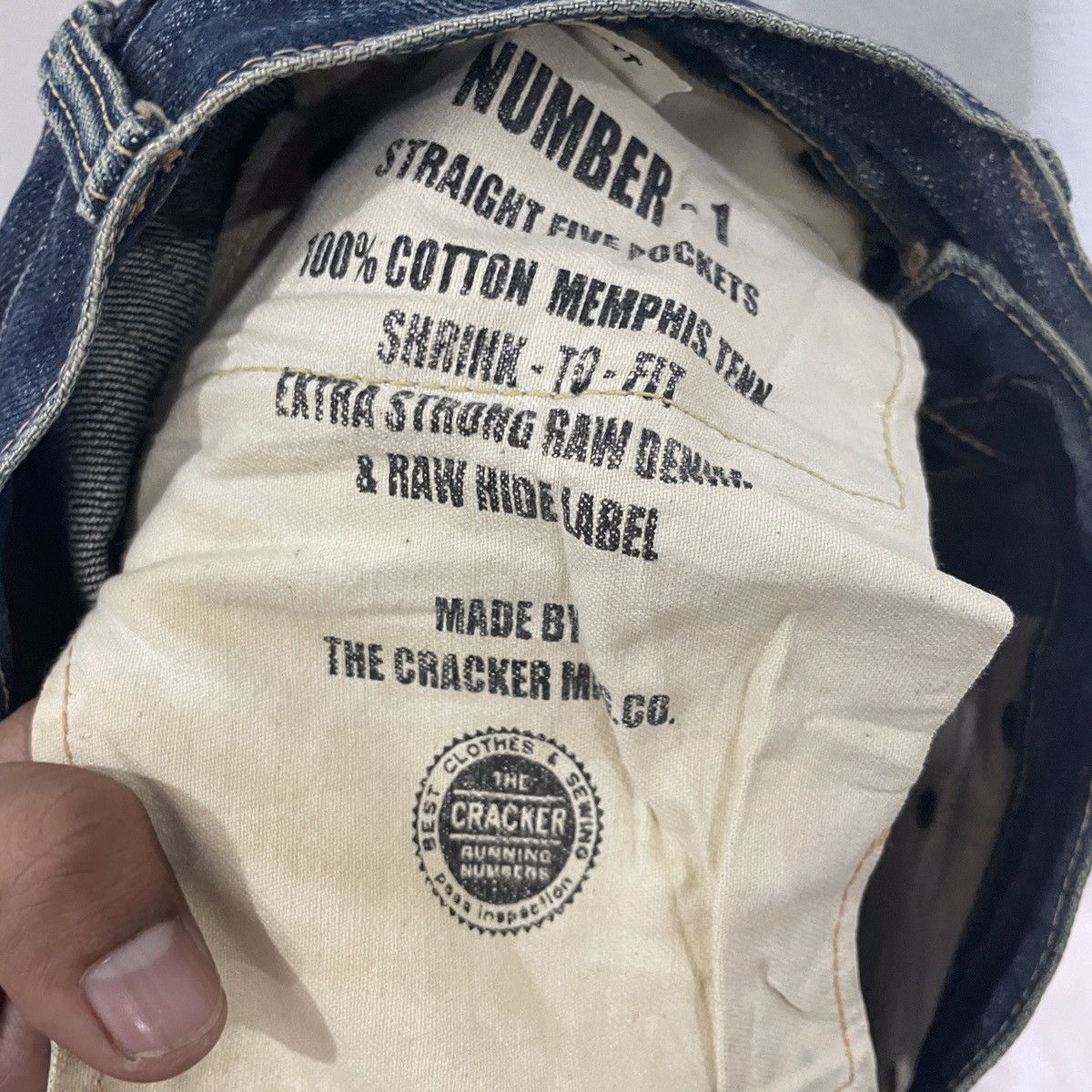Vintage Cracker Japan Distressed Selvedge Denim