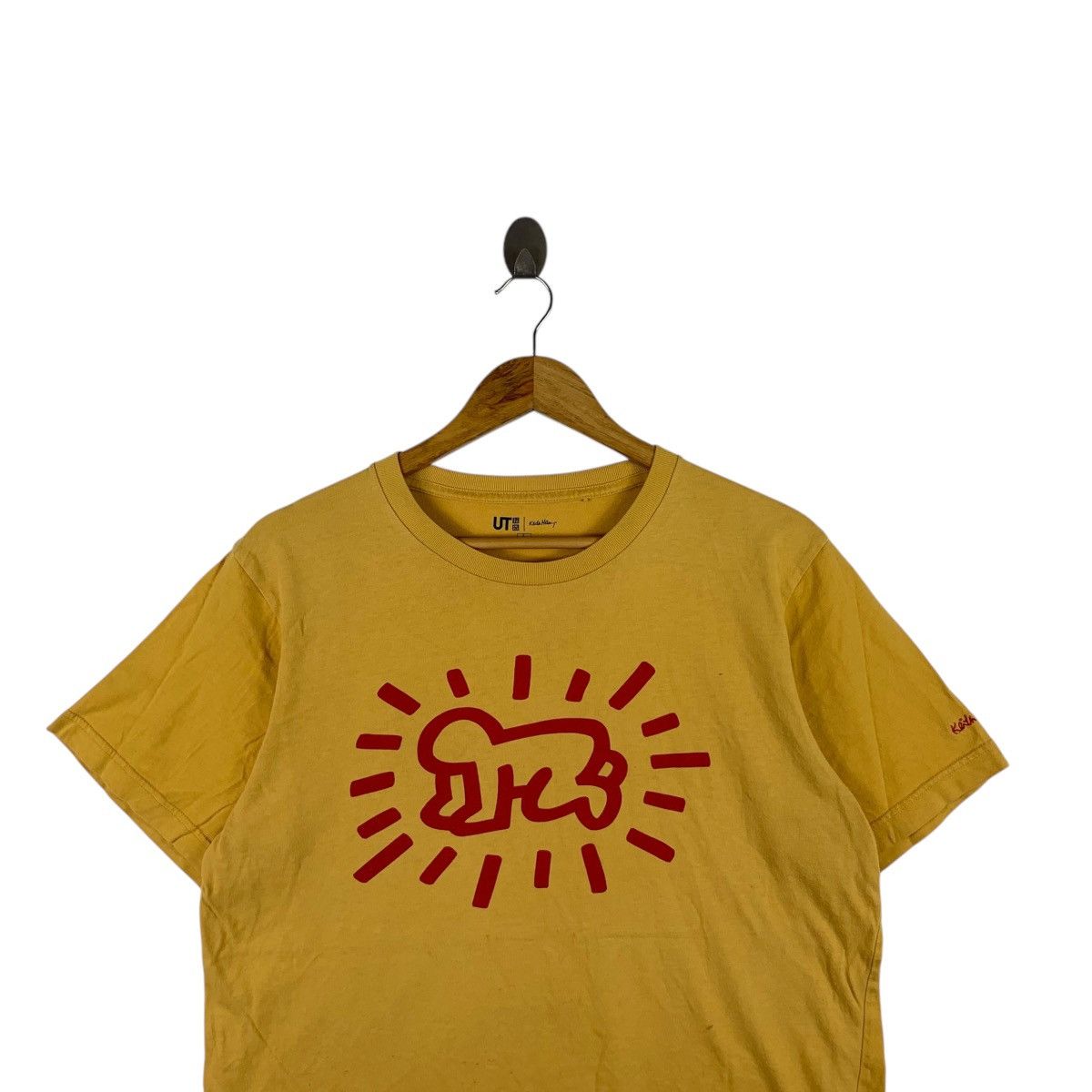 Uniqlo KEITH HARING x UNIQLO Radiant Baby Yellow Tee Shirt Top Pop Size L / US 10 / IT 46 - 2 Thumbnail