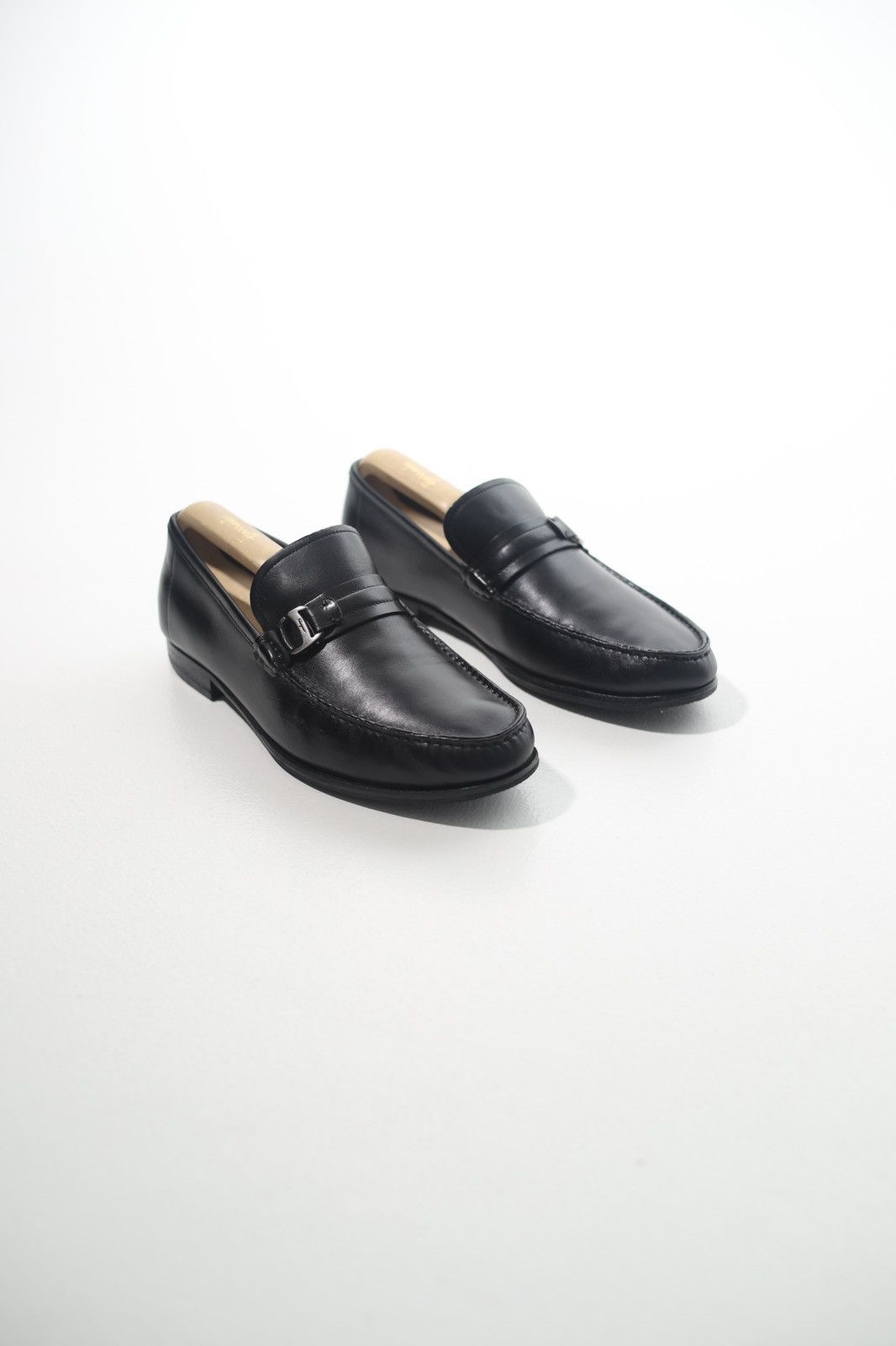 Salvatore Ferragamo SALVATORE FERRAGAMO Loafers Leather Shoes Horsebit Black Men Size US 9 / EU 42 - 2 Thumbnail