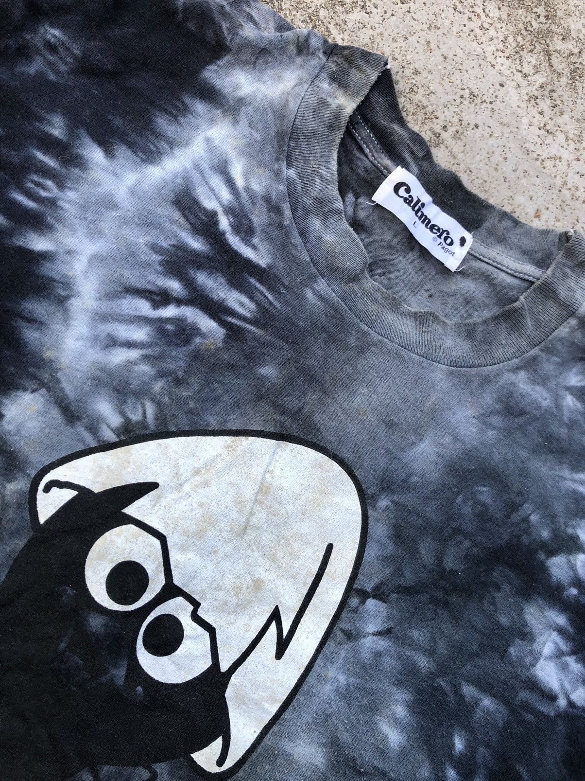 Anime VINTAGE TIE DYE CALIMERO PAGOT TEE Size US L / EU 52-54 / 3 - 4 Thumbnail