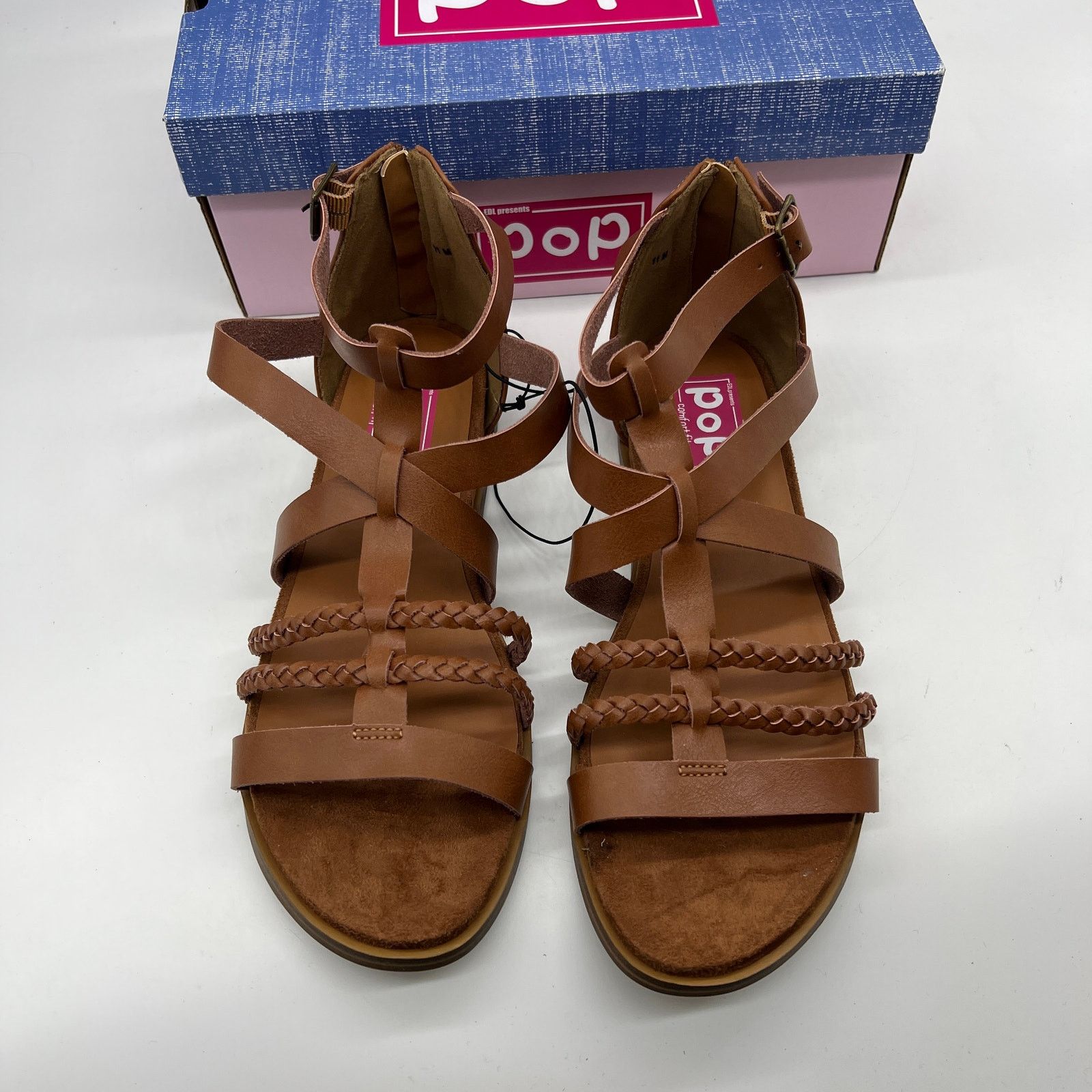 Other Pop Womens Traffic Ankle Strap Flat Sandals Cogna Size US 11 / IT 41 - 2 Thumbnail