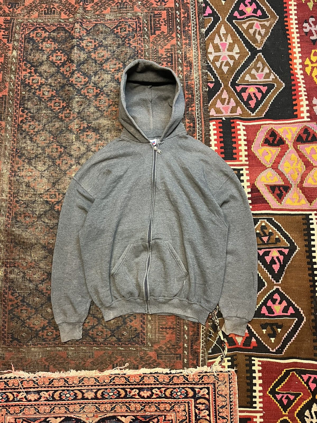 Vintage Russell Athletic Hoodie Blank | Grailed