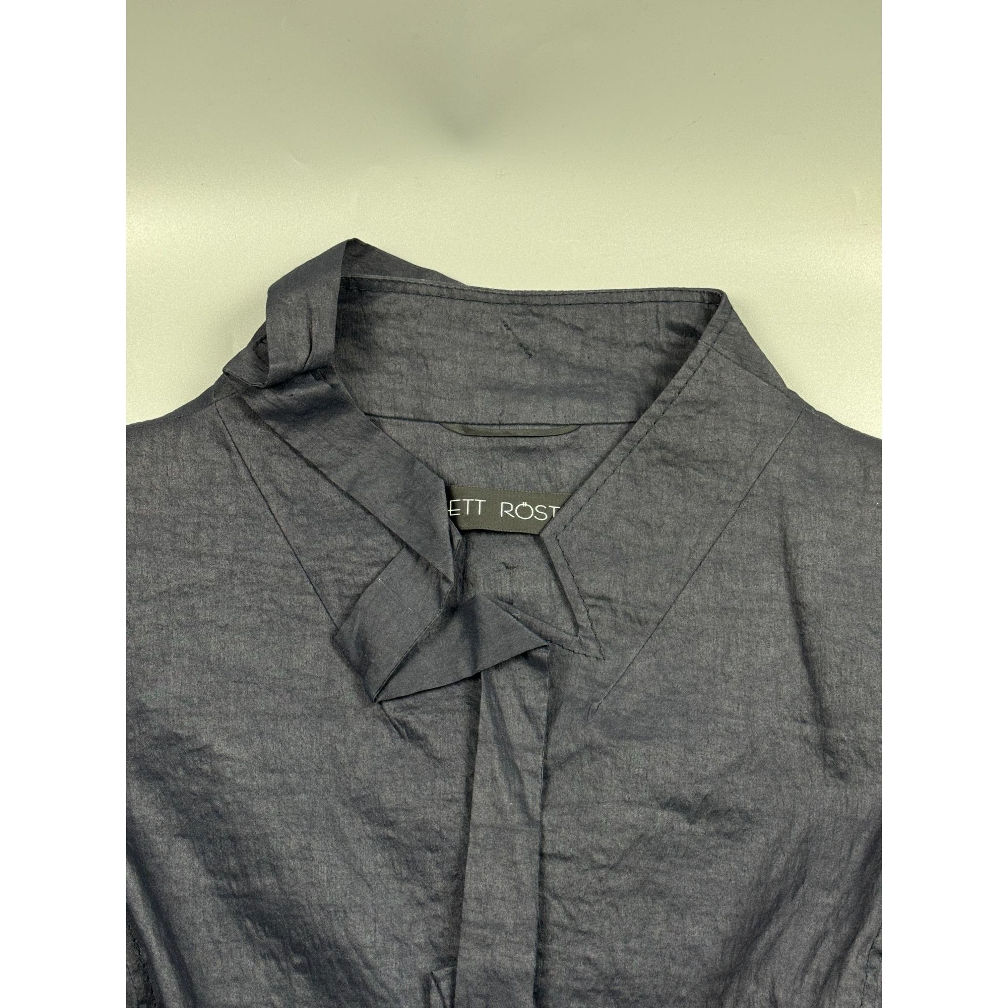 Other Annet Rostel Linen Blend Blue Designer Blazer (Y1179) Size M / US 6-8 / IT 42-44 - 3 Thumbnail