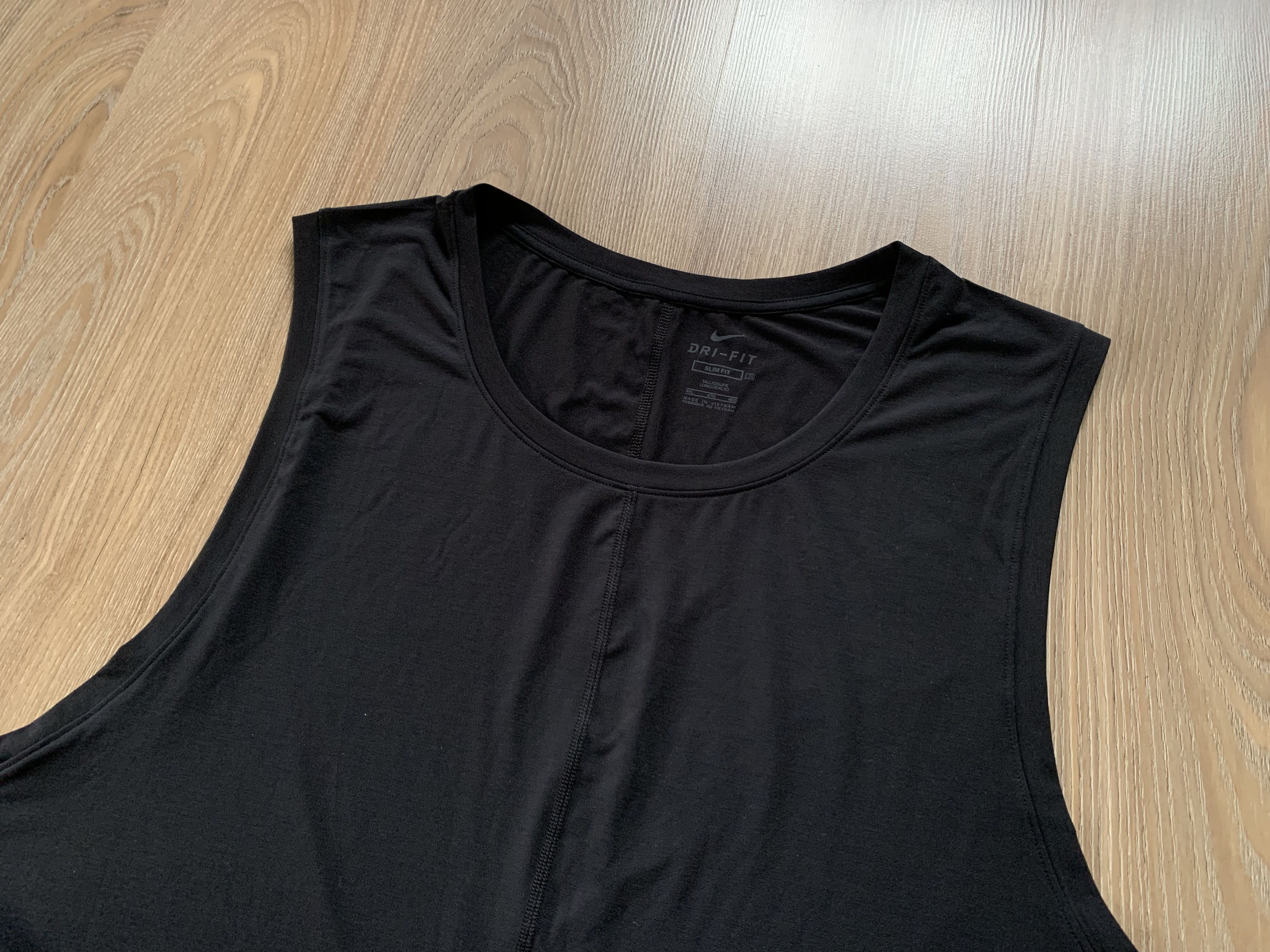 Nike Nike Slim Fit Black Tank Top Sleeveless Size US XXL / EU 58 / 5 - 4 Thumbnail
