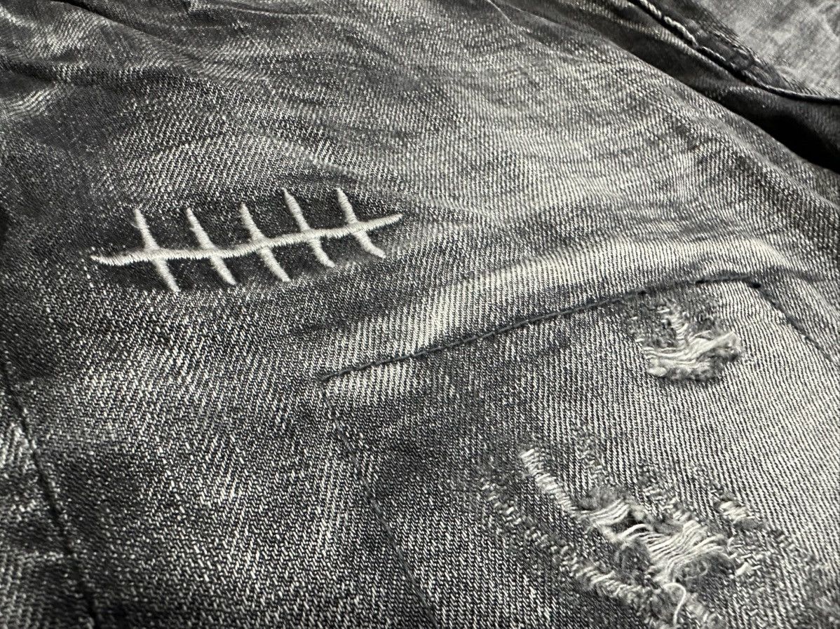 Hysteric Glamour × Japanese Brand × Seditionaries 🔥Y2K Archived Edge Rupert Distressed Patchwork Denim Punk Size US 32 / EU 48 - 14 Thumbnail