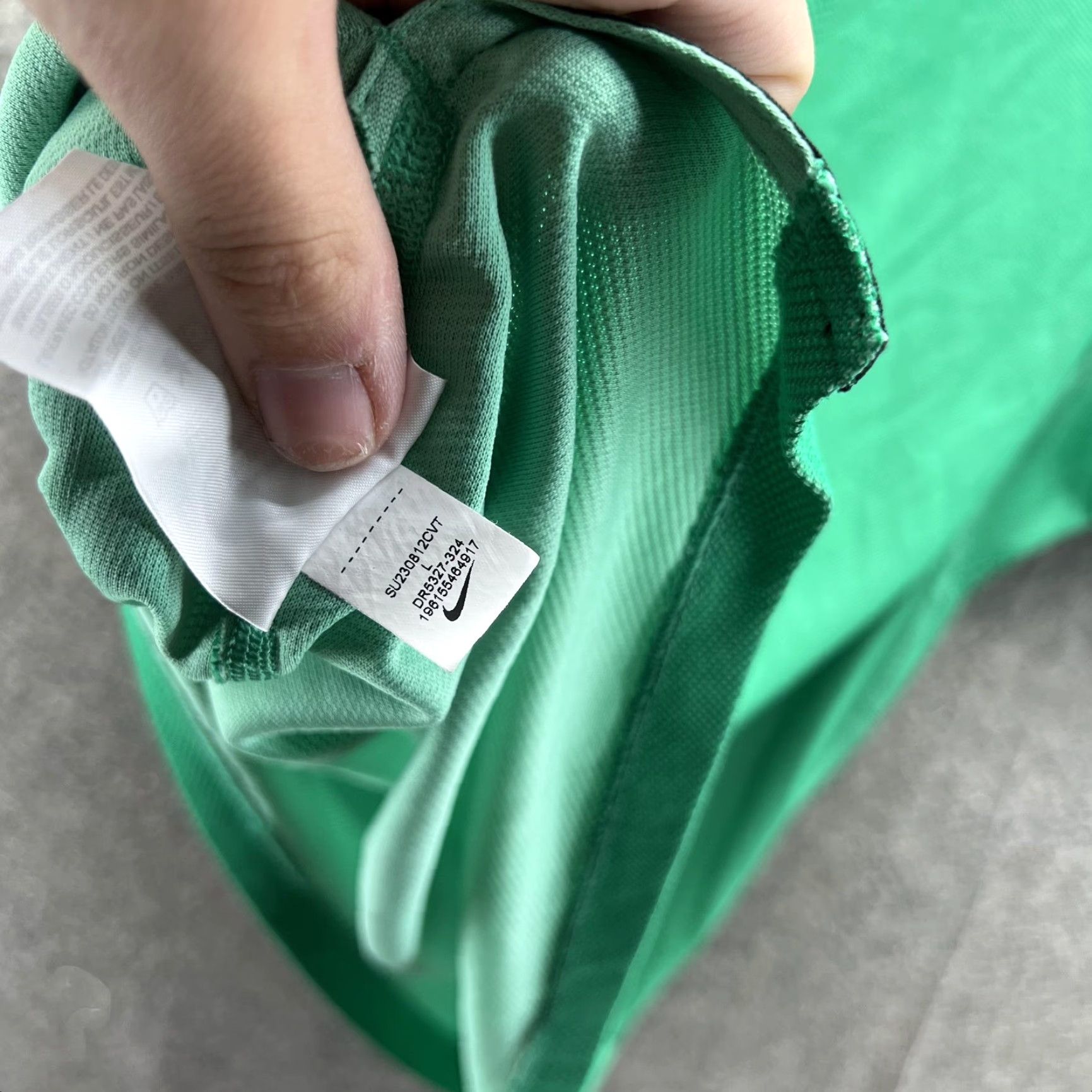Nike Nike Tiger Woods Collection Polo Shirt Mens Large Green Geometric Dri-Fit Golf Size US L / EU 52-54 / 3 - 2 Thumbnail