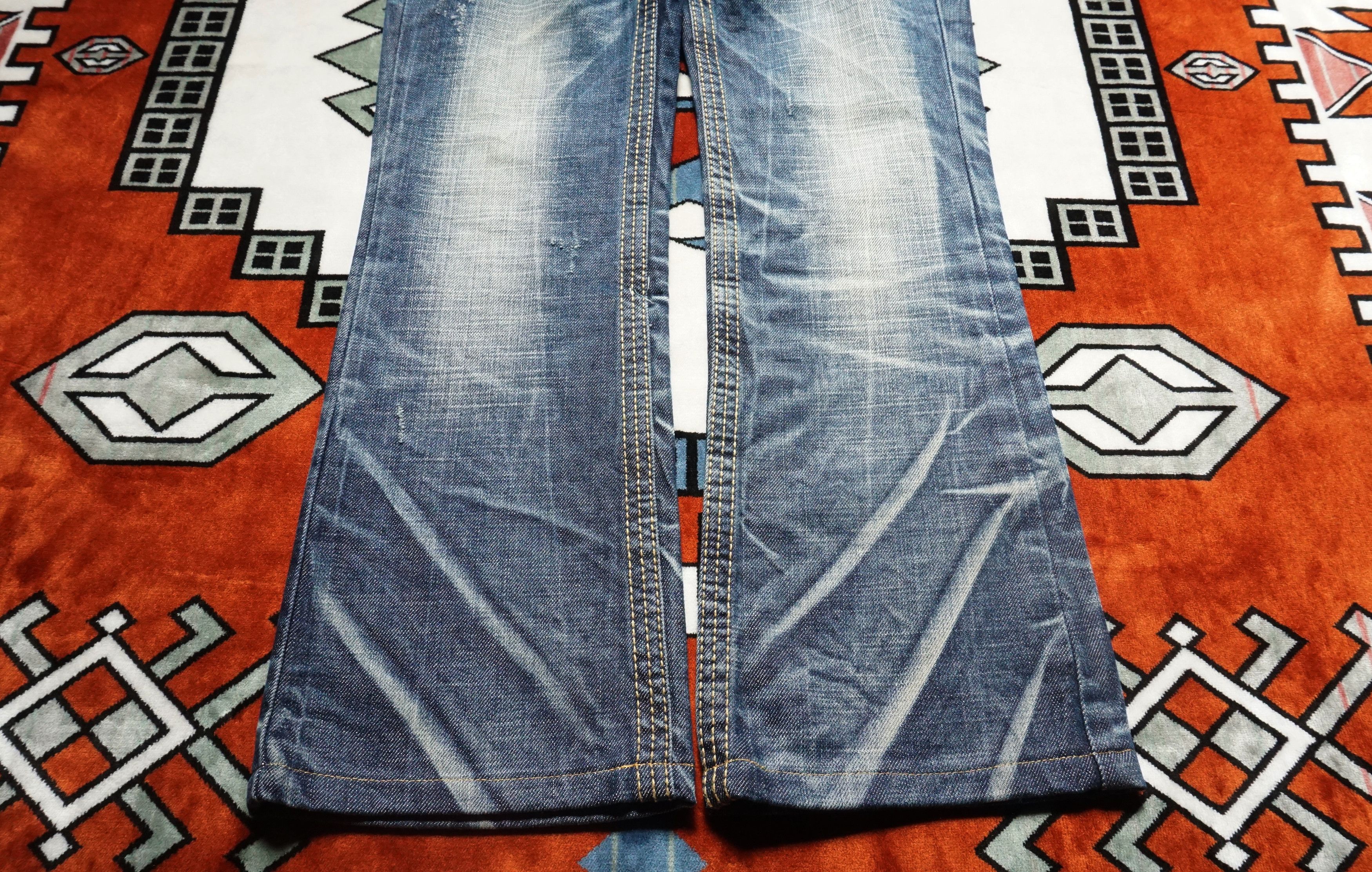 Japanese Brand Exotic vintage Denim Lolita Boot Cut Jeans Size US 28 / EU 44 - 4 Thumbnail