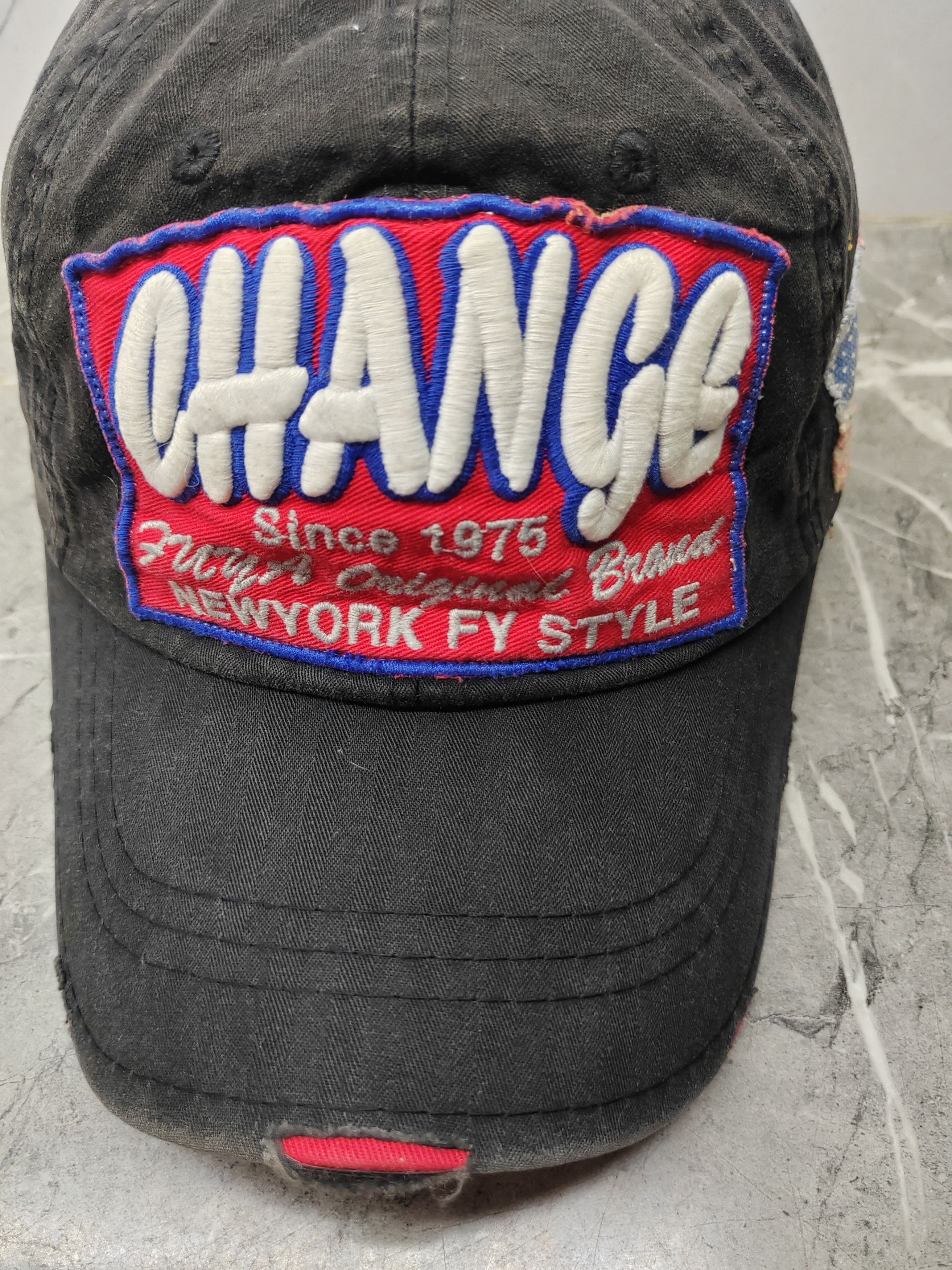 Vintage Vintage Change Distressed Style Cap Hat Size ONE SIZE - 3 Thumbnail