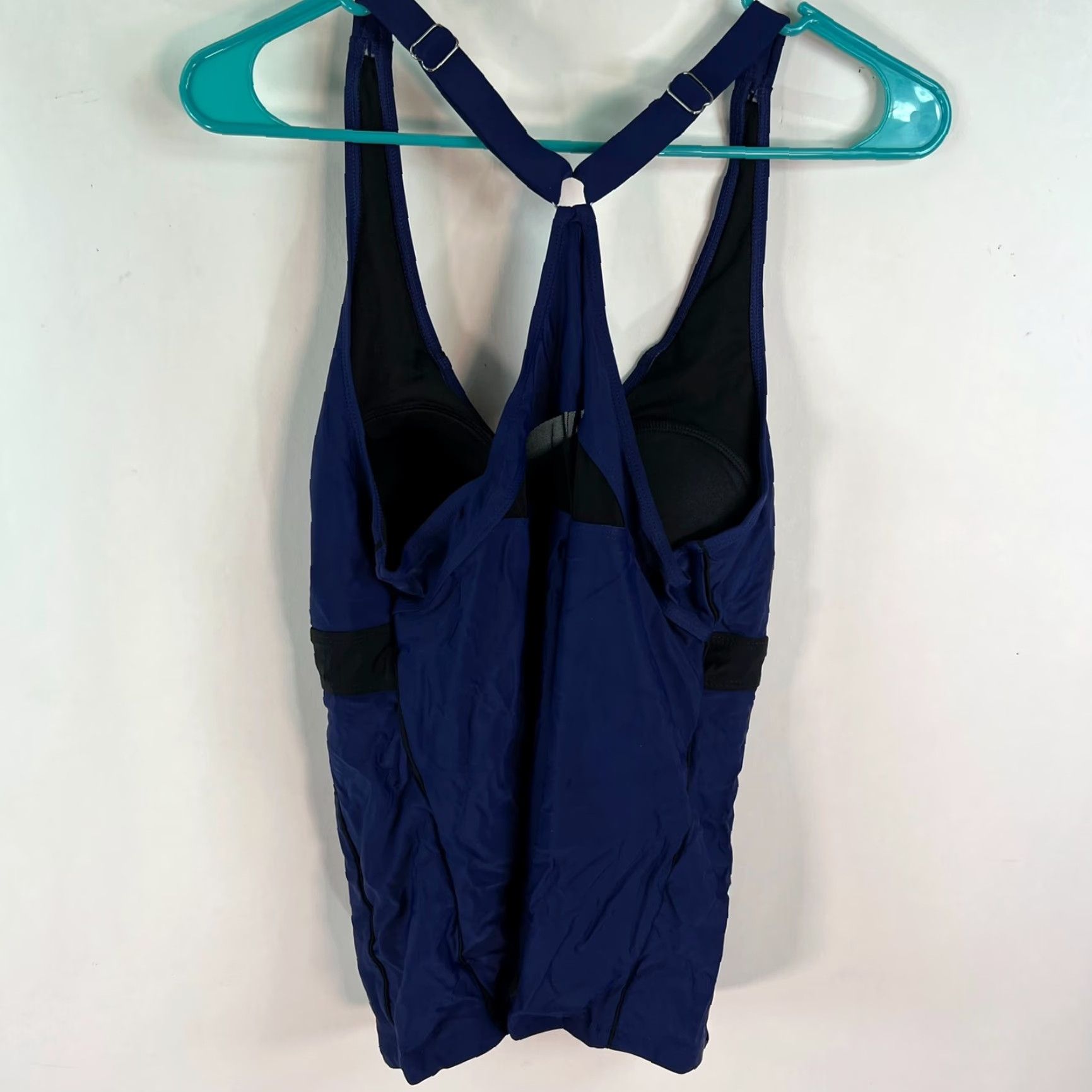 Vintage Bikini Swimsuit Cover Up Women Size L Adjustable Spaghetti Strap Cupped Ruffle Black Solid Size ONE SIZE - 7 Thumbnail