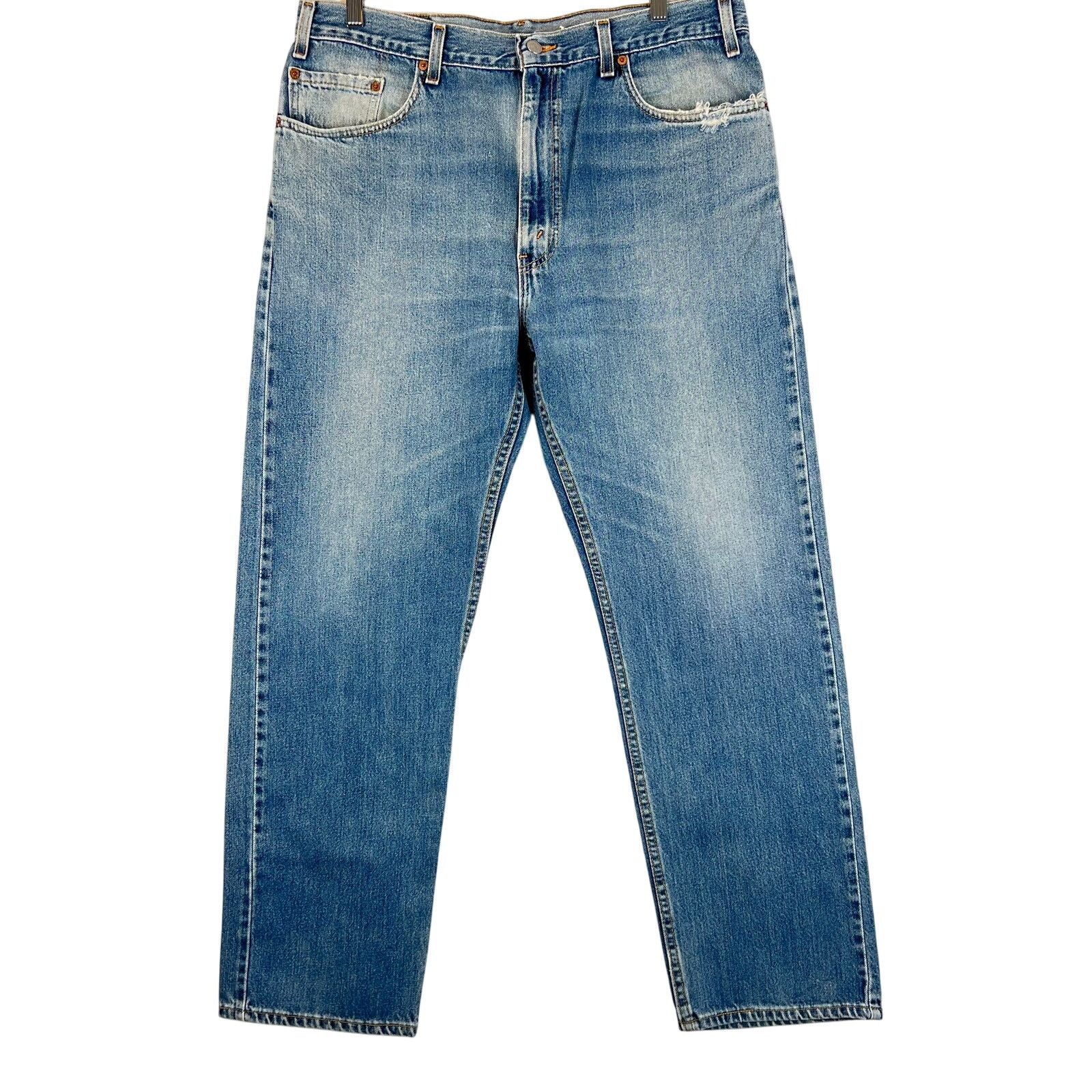 Levi's VTG Levis 505 Jeans Mens 38x30 Blue Straight USA Y2k Denim Size US 38 / EU 54 - 1 Thumbnail