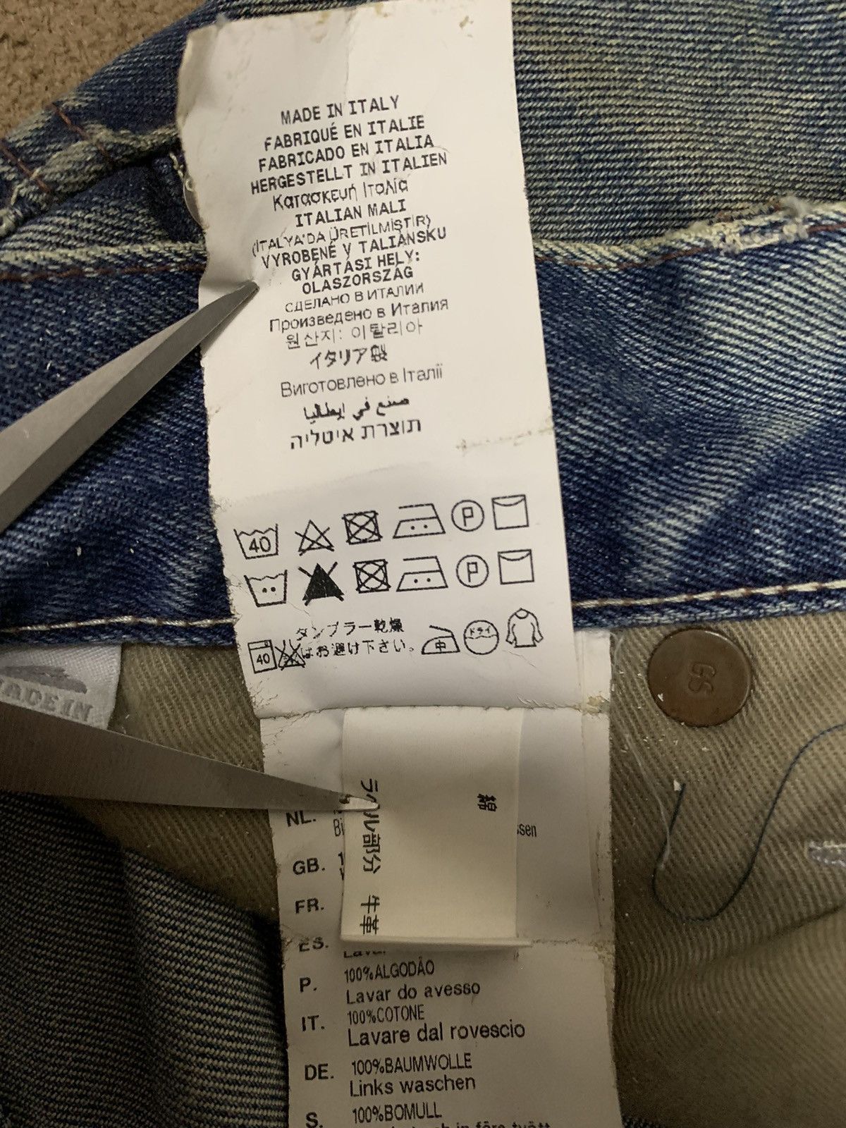 G-Star Vintage G Star Raw Mud Washed Slim Fit Jeans Made in Italy Size US 29 - 22 Thumbnail