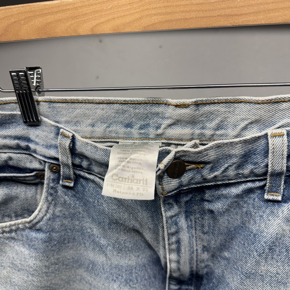 Carhartt Carhartt Thrashed Faded Distressed Jeans ERD Grunge Chrome Size US 36 / EU 52 - 5 Thumbnail