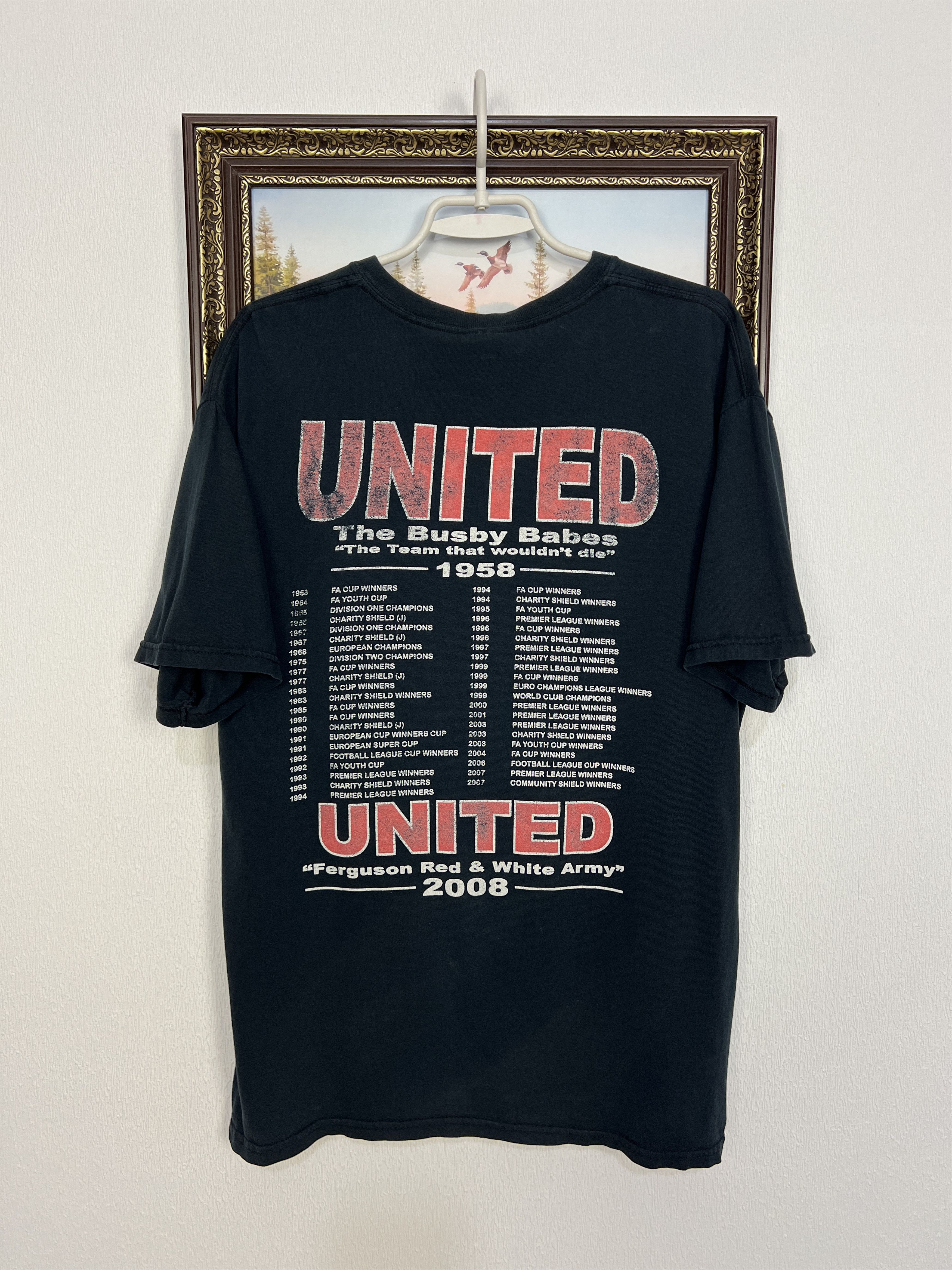 Vintage Busby Babes Manchster United Football Shirt Soccer Jersey Size US L / EU 52-54 / 3 - 7 Thumbnail
