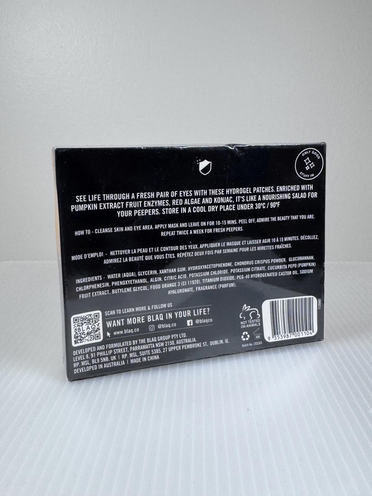 Other BLAQ Pumpkin Fresh Peepers - Hydrating Eye Patches Size ONE SIZE - 2 Thumbnail