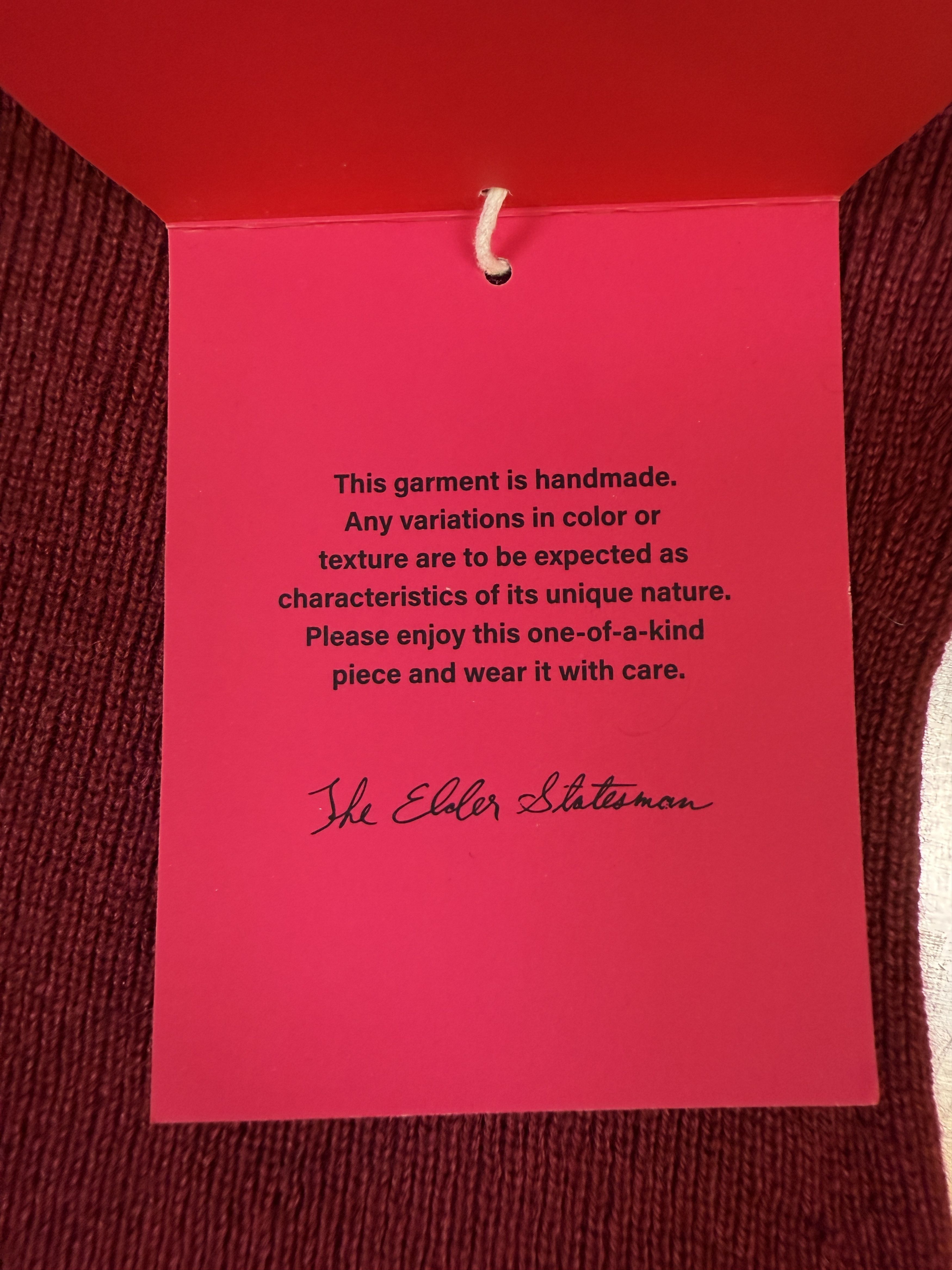 The Elder Statesman $650 The Elder Statesman Delicash Merlot Turtleneck Size L / US 10 / IT 46 - 8 Thumbnail