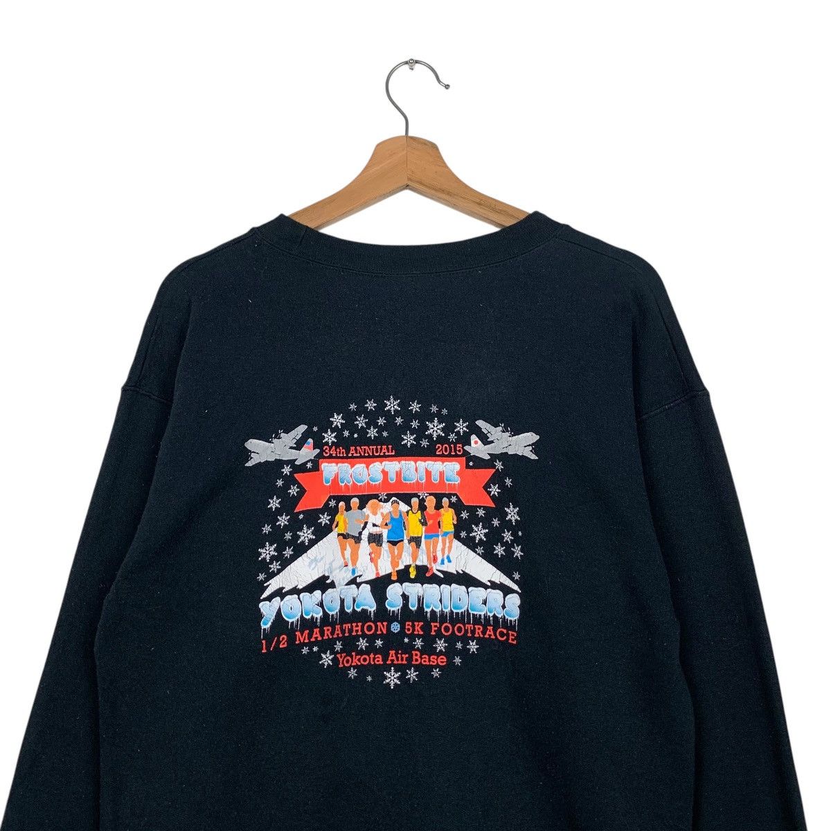 Japanese Brand FROSTBITE YOKOTA STRIDERS Marathon Sweatshirts #1705-C76 Size US S / EU 44-46 / 1 - 2 Thumbnail