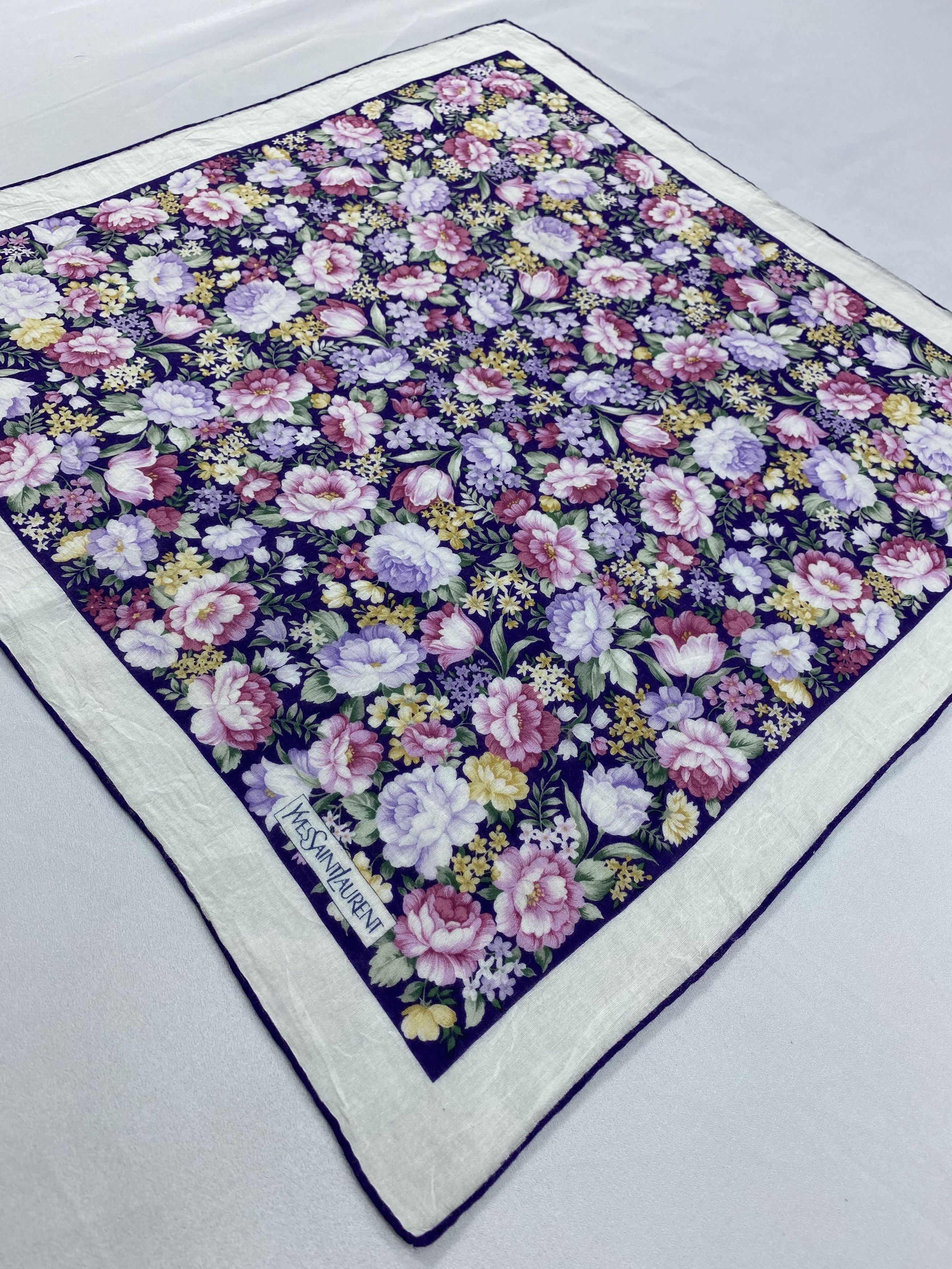 Yves Saint Laurent Yves Saint Laurent Handkerchief / Bandana / Neckerchief Size ONE SIZE - 4 Thumbnail