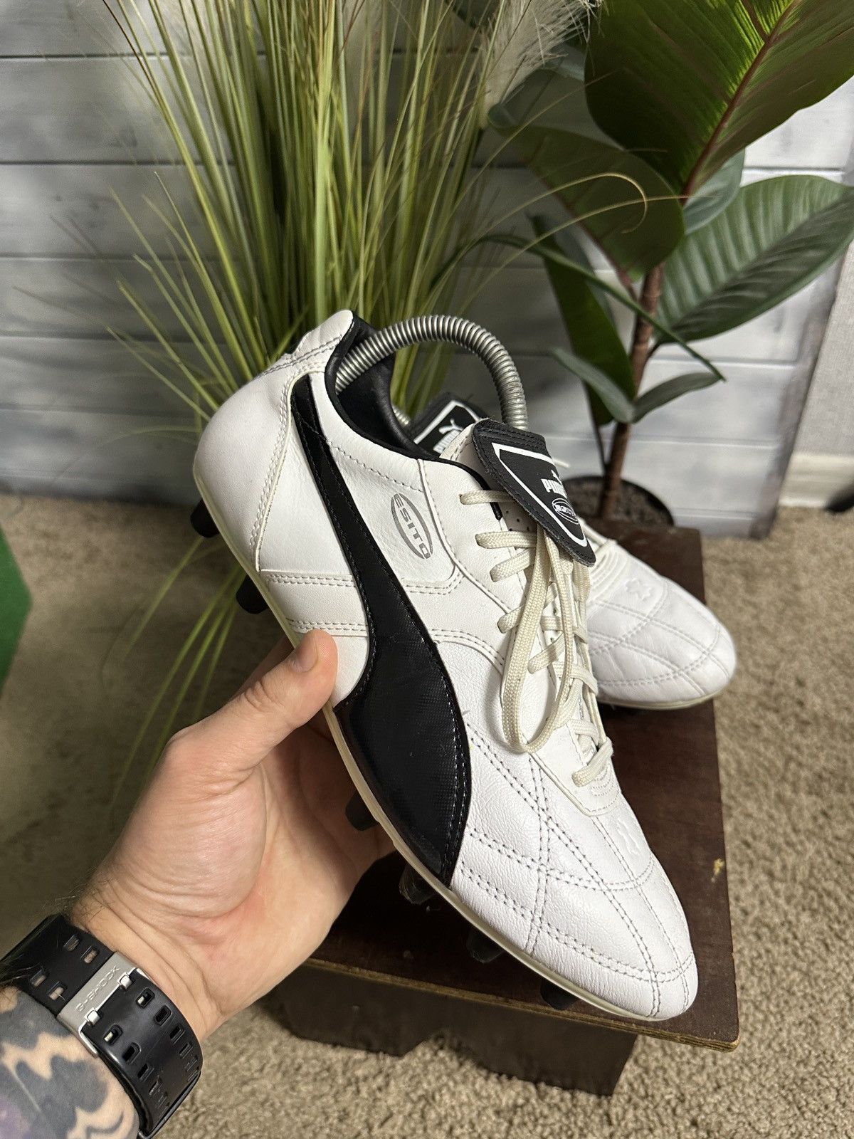 Puma Rare Vintage Soccer Sneakers Puma Esito Leather Size 9 Size US 9 / EU 42 - 5 Thumbnail