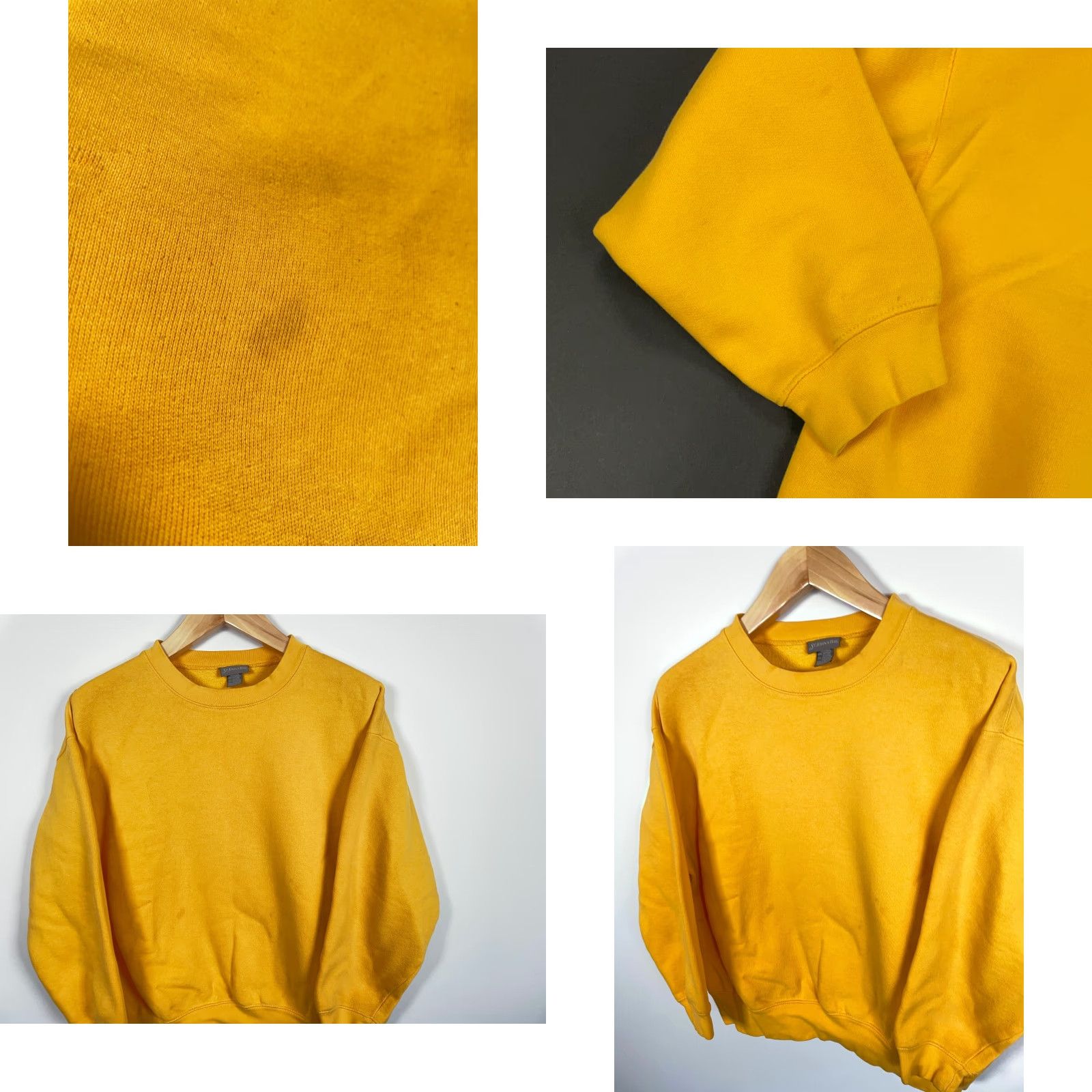 Vintage VINTAGE St. John's Bay Sweatshirt Boxy Fit Crewneck Yellow Gold Men L Sweatshirt Size US L / EU 52-54 / 3 - 8 Thumbnail