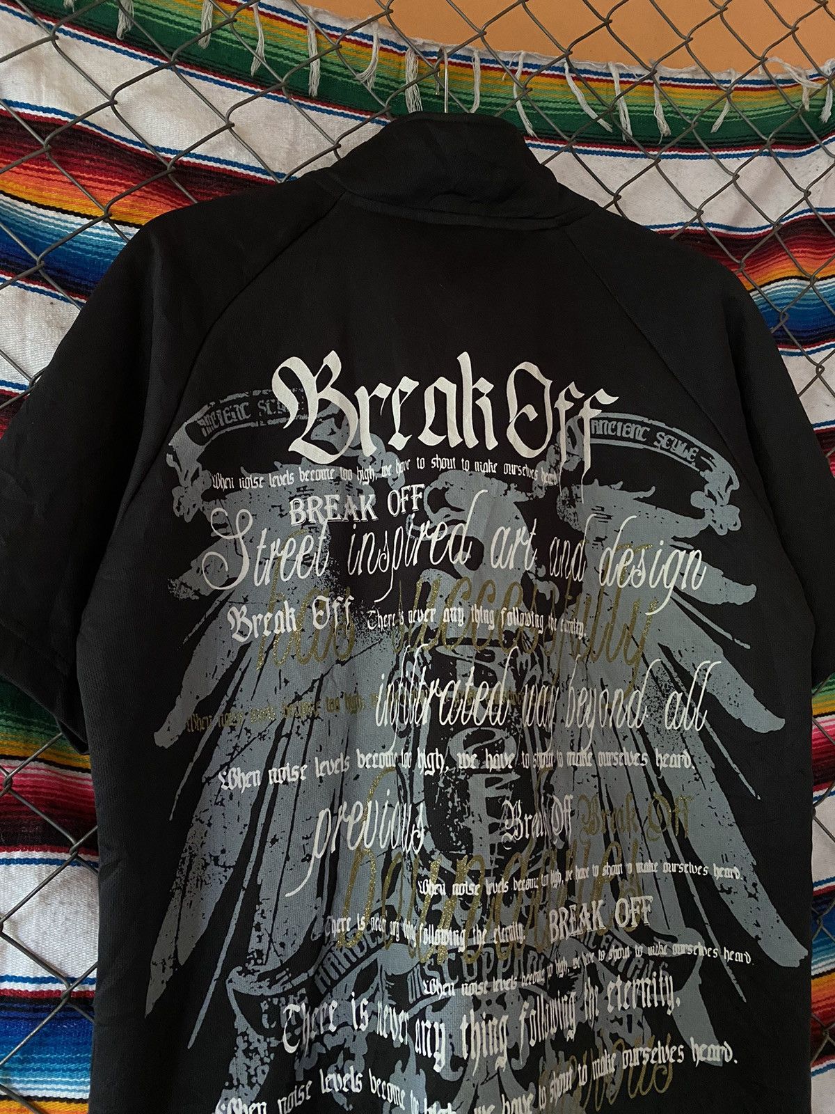 If Six Was Nine Break off Punk Harajuku style Shirt Zipper Size US L / EU 52-54 / 3 - 3 Thumbnail