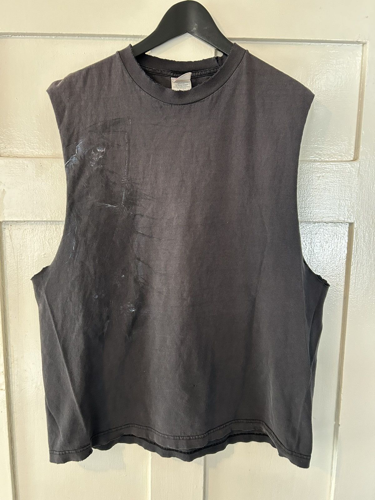 Crazy VTG Rare Faded Y2K Opium Skull Tank Chopped Rare Cool