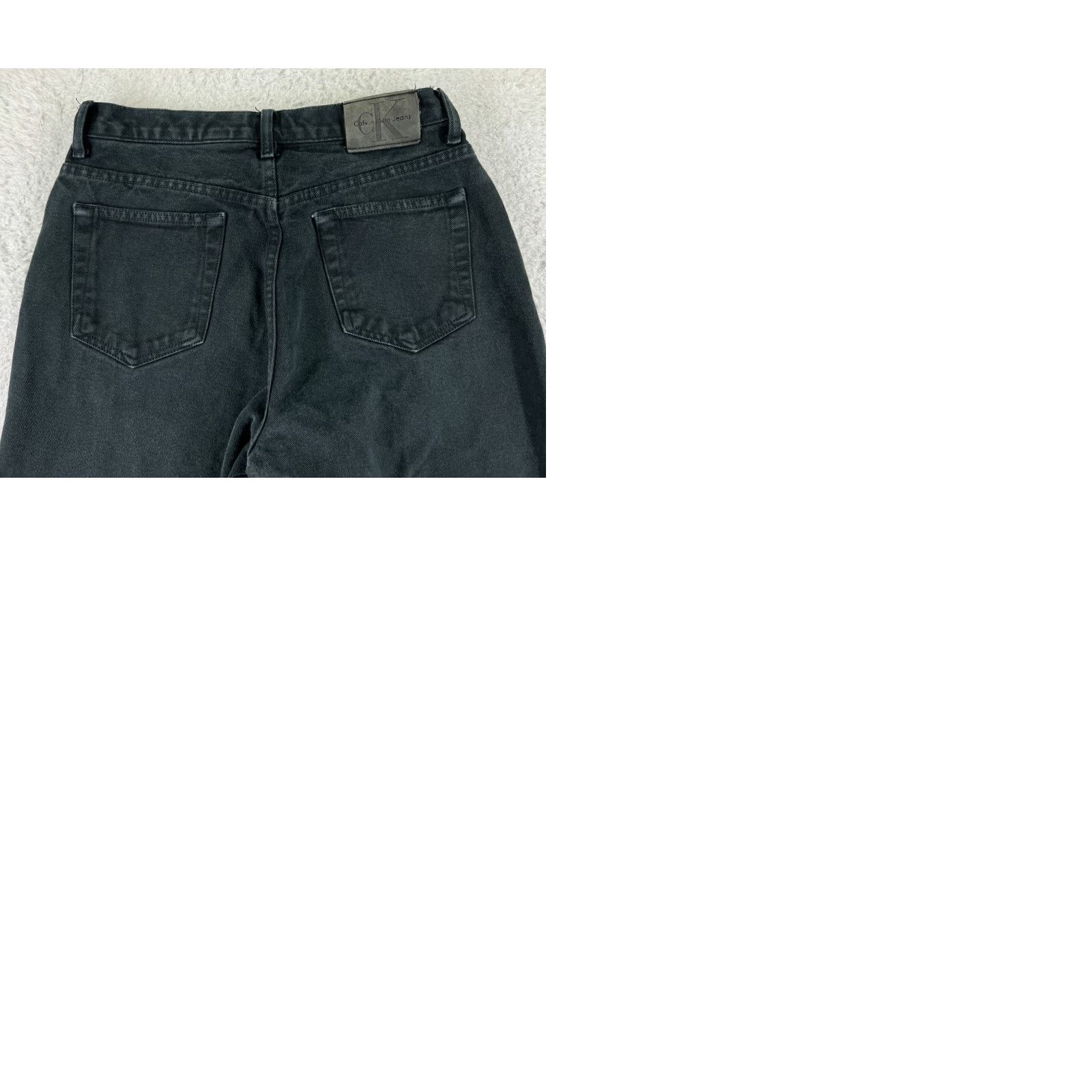 Talbots Calvin Klein Jeans Womens Regular Straight 6 Black Denim Cotton 26x31 Vintage Talbots Size 28" / US 6 / IT 42 - 10 Thumbnail