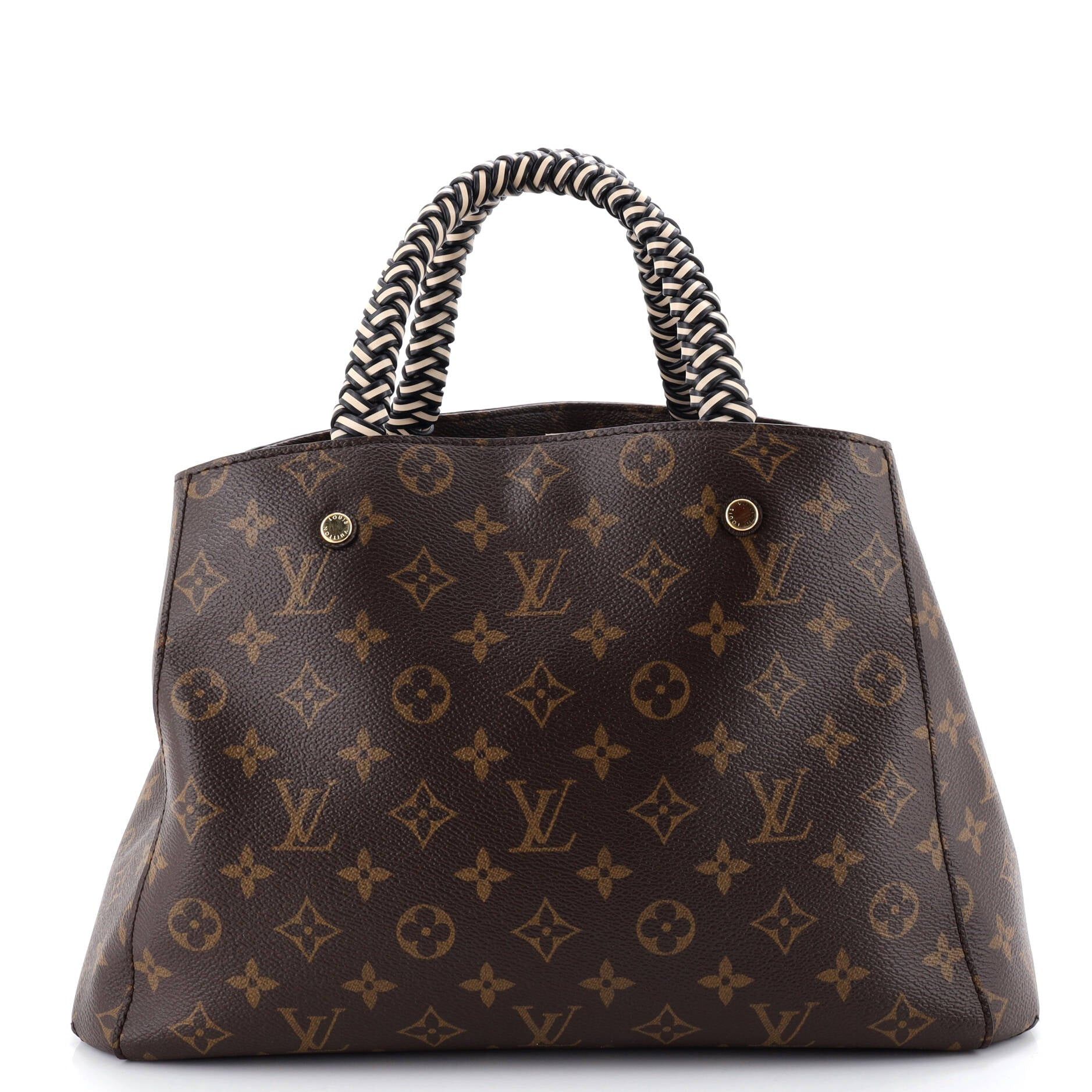Louis Vuitton Braided Handle Montaigne Handbag Size ONE SIZE - 1 Thumbnail
